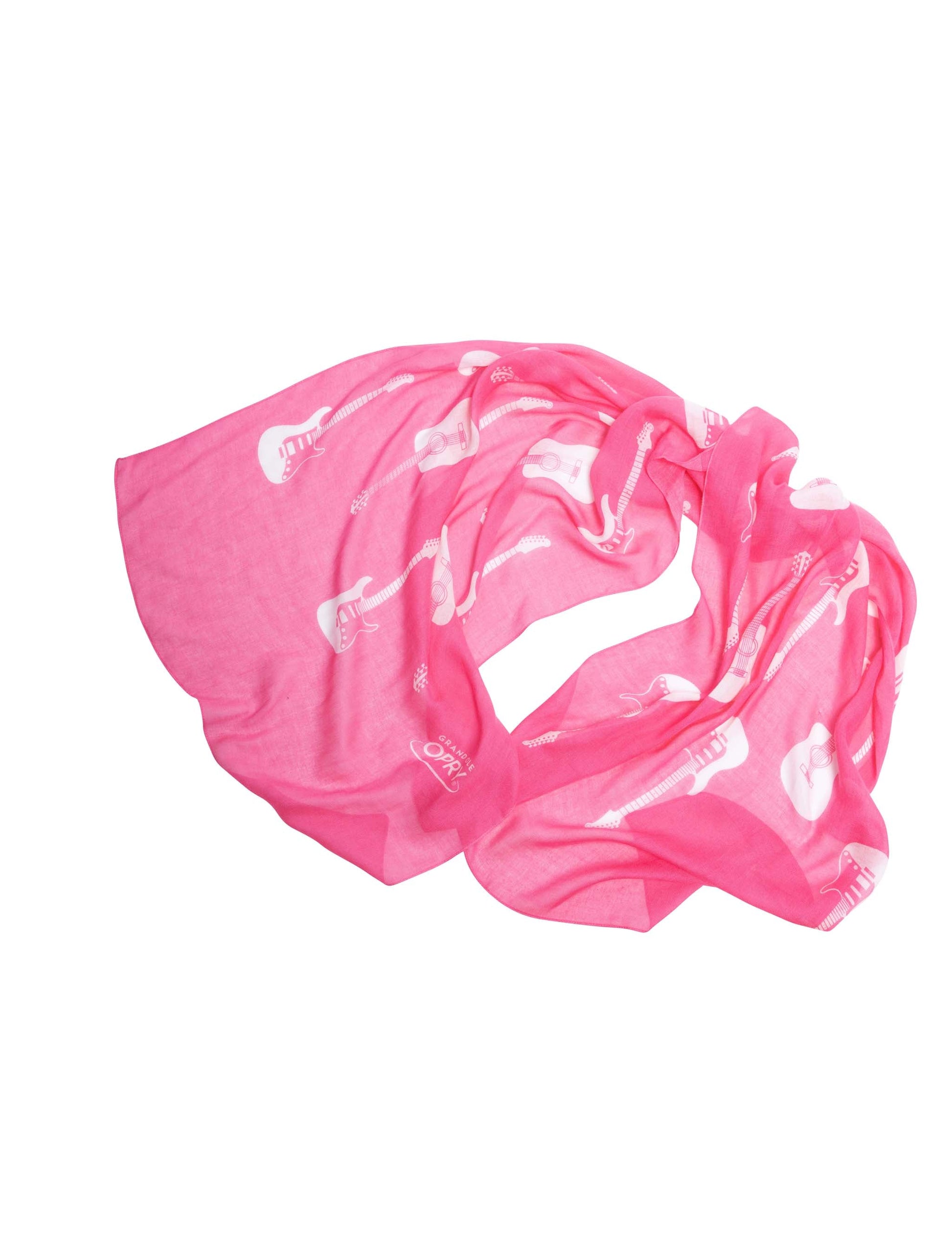 Opry Guitar Pink Scarf - SCARVES