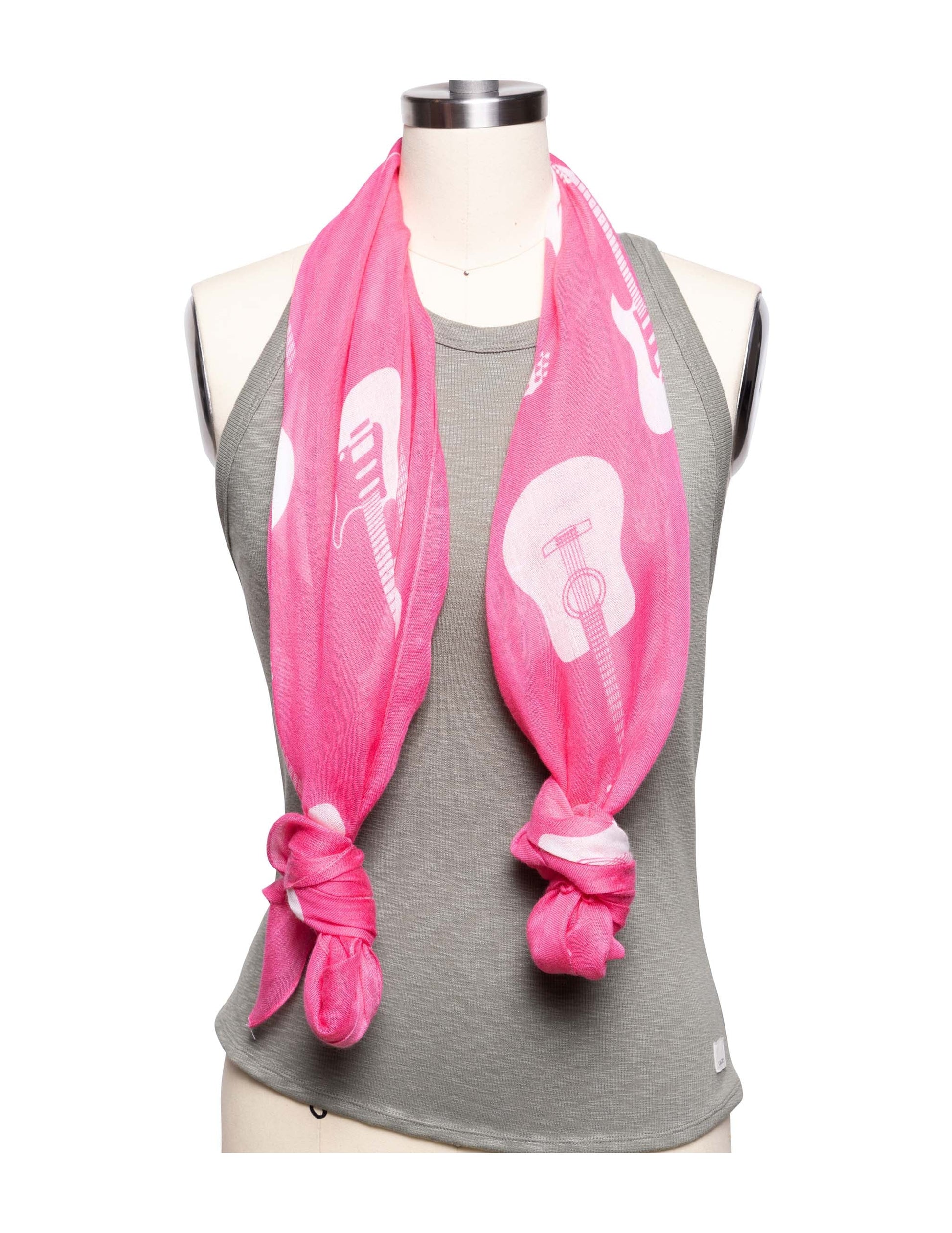 Opry Guitar Pink Scarf - SCARVES