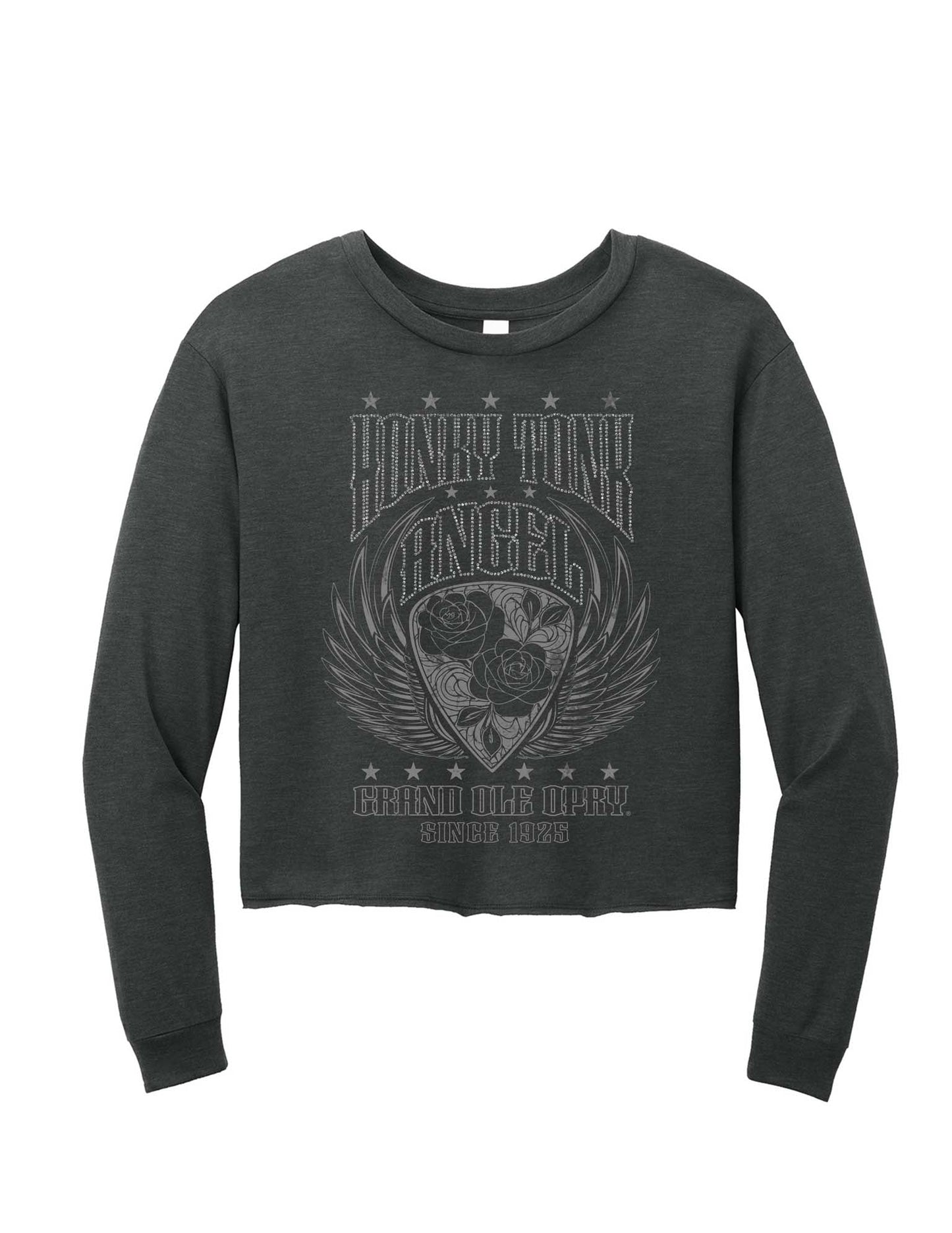 Opry Honky Tonk Angel Glitter Crop - L/S