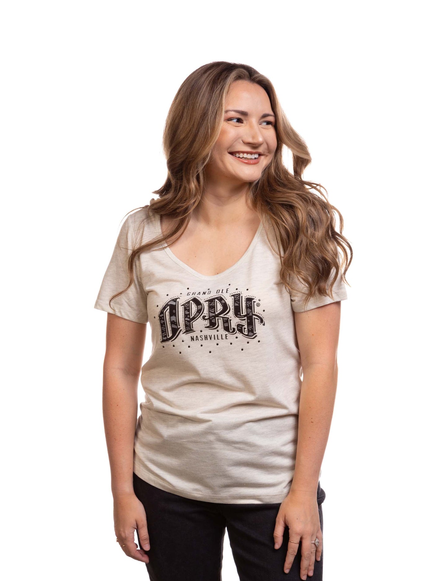 Opry Lace Embellished T-Shirt - S/S