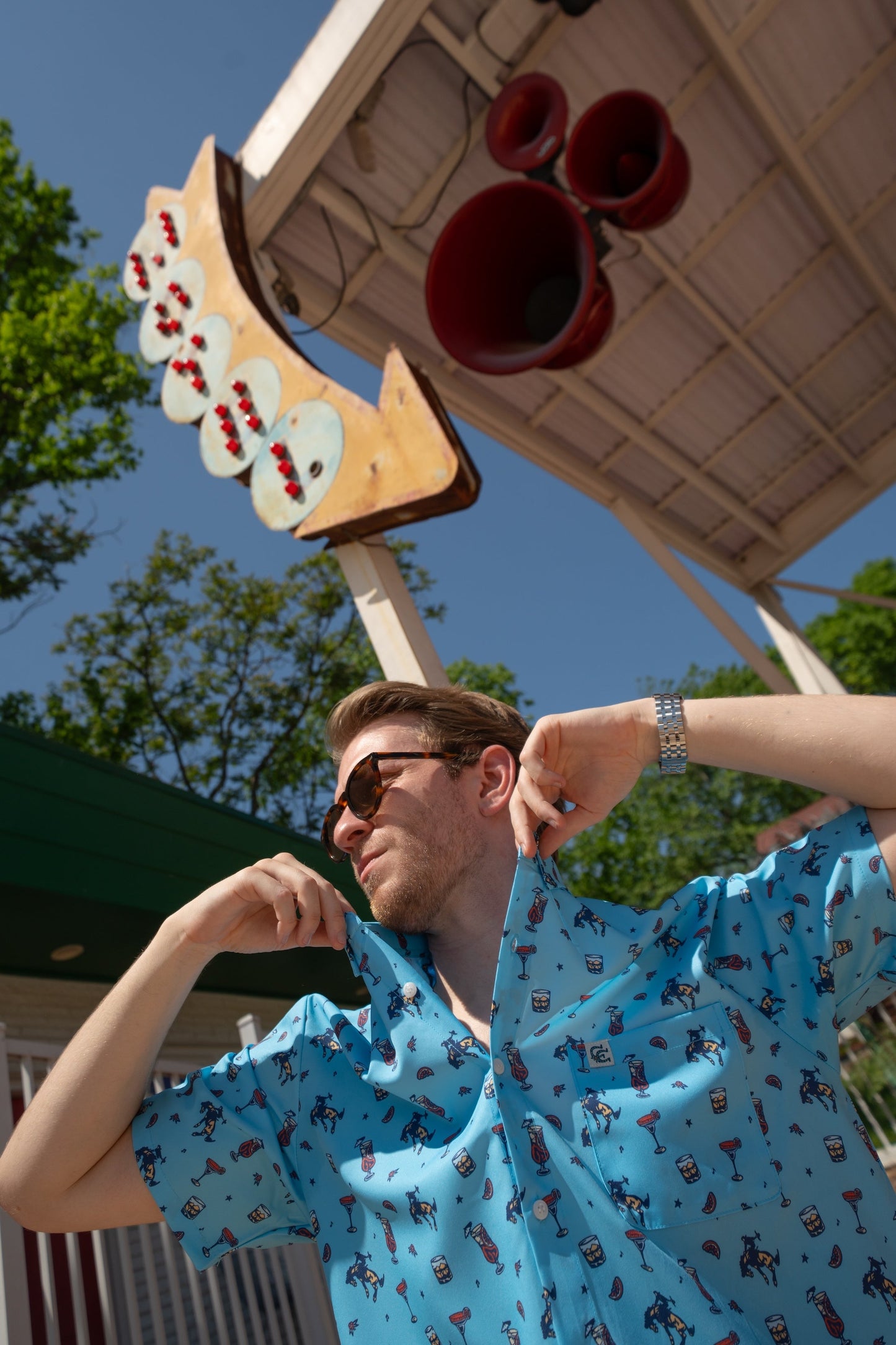 Opry Last Call Cowboy Button Down Shirt - S/S