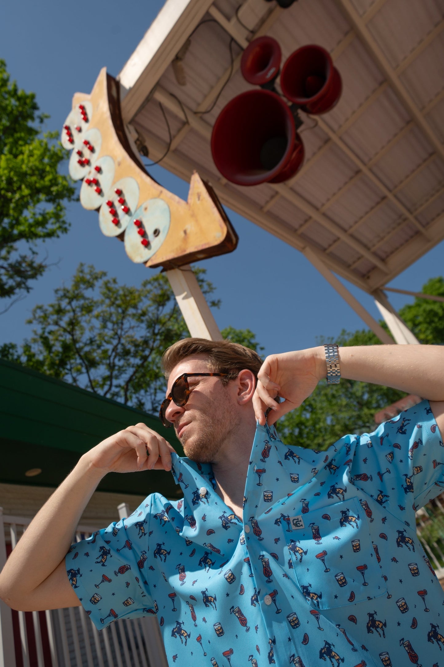 Opry Last Call Cowboy Button Down Shirt - S/S