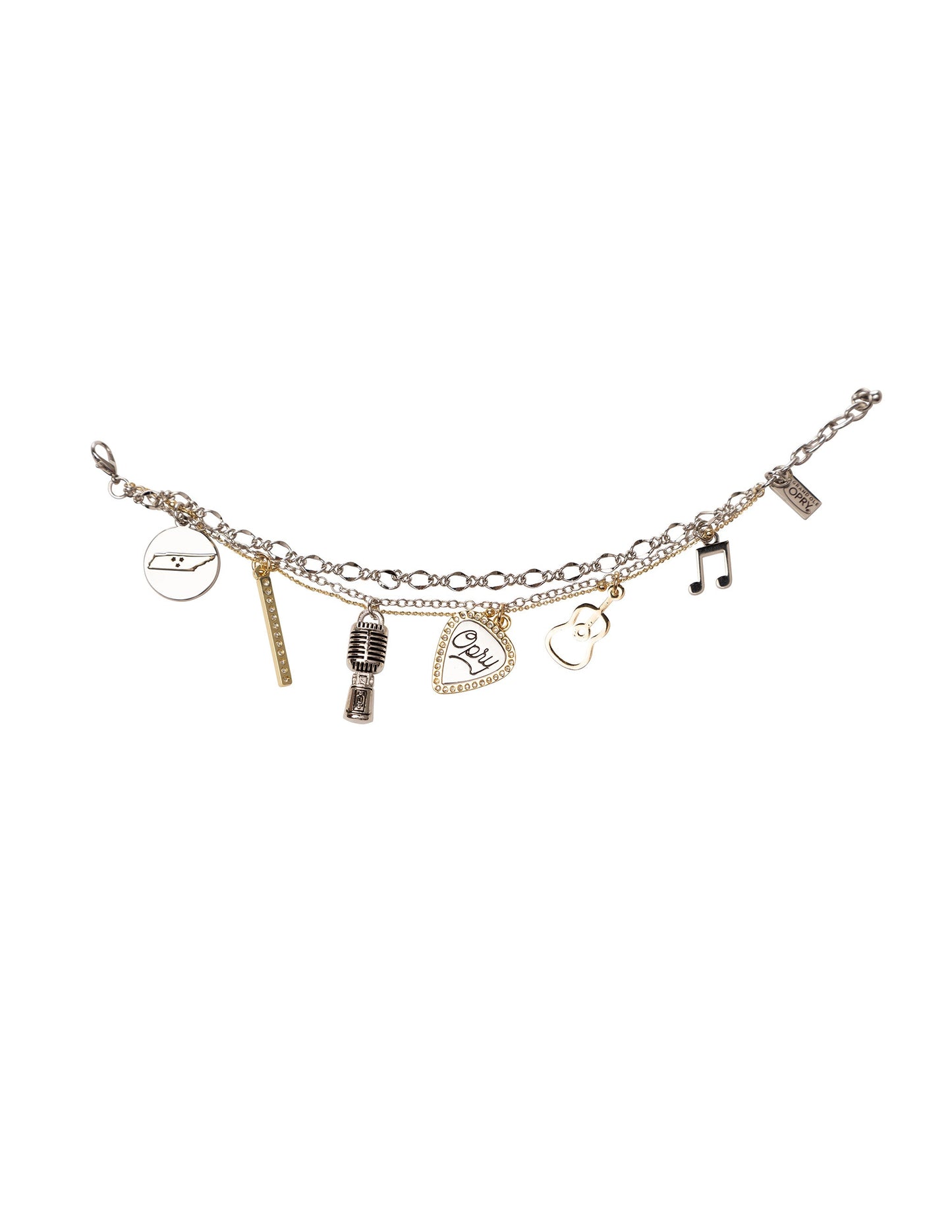 Opry Mixed Metal Charm Bracelet - JEWELRY