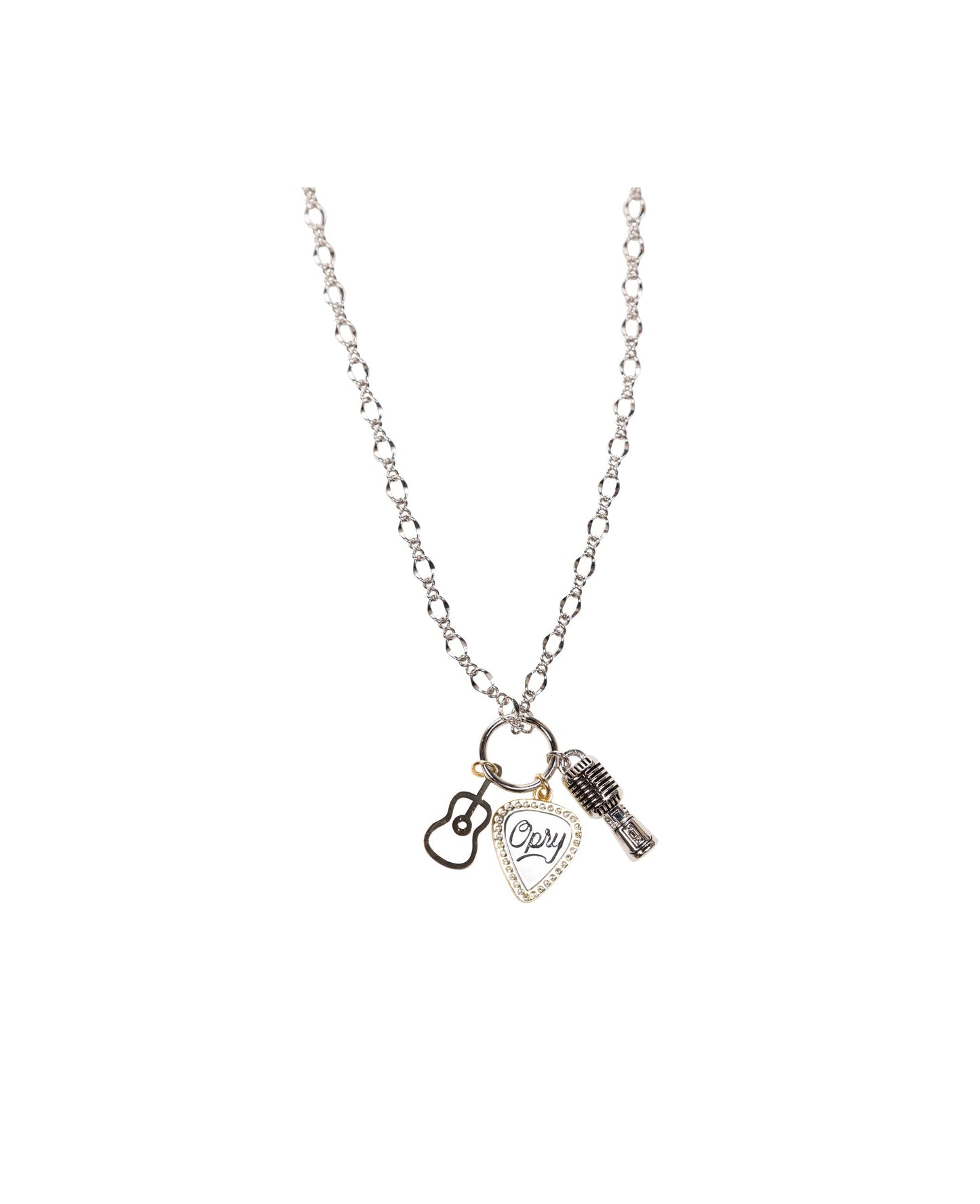 Opry Mixed Metal Charm Necklace - JEWELRY