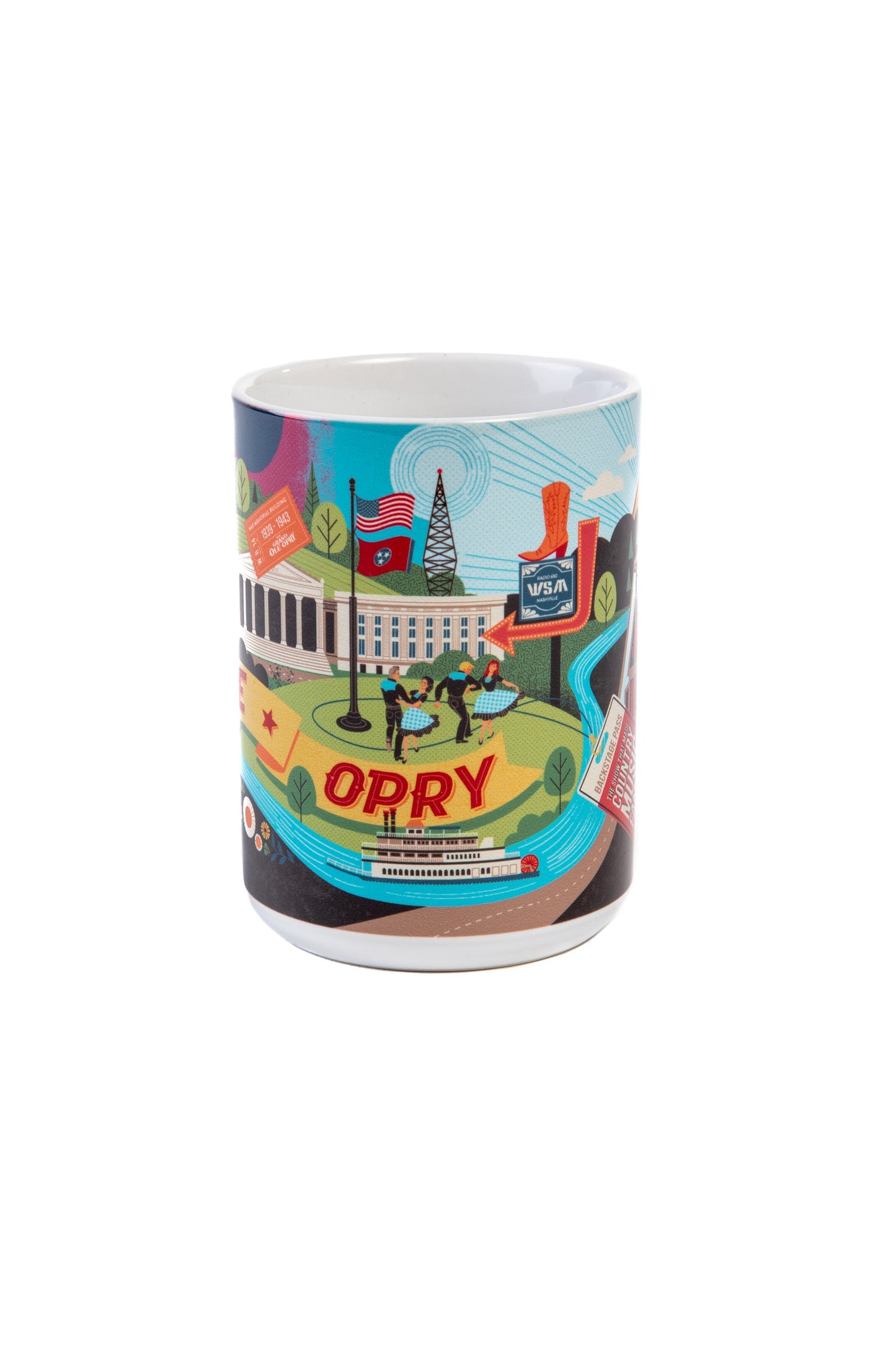 Opry Mural Sculpted Mug - DRINKWARE