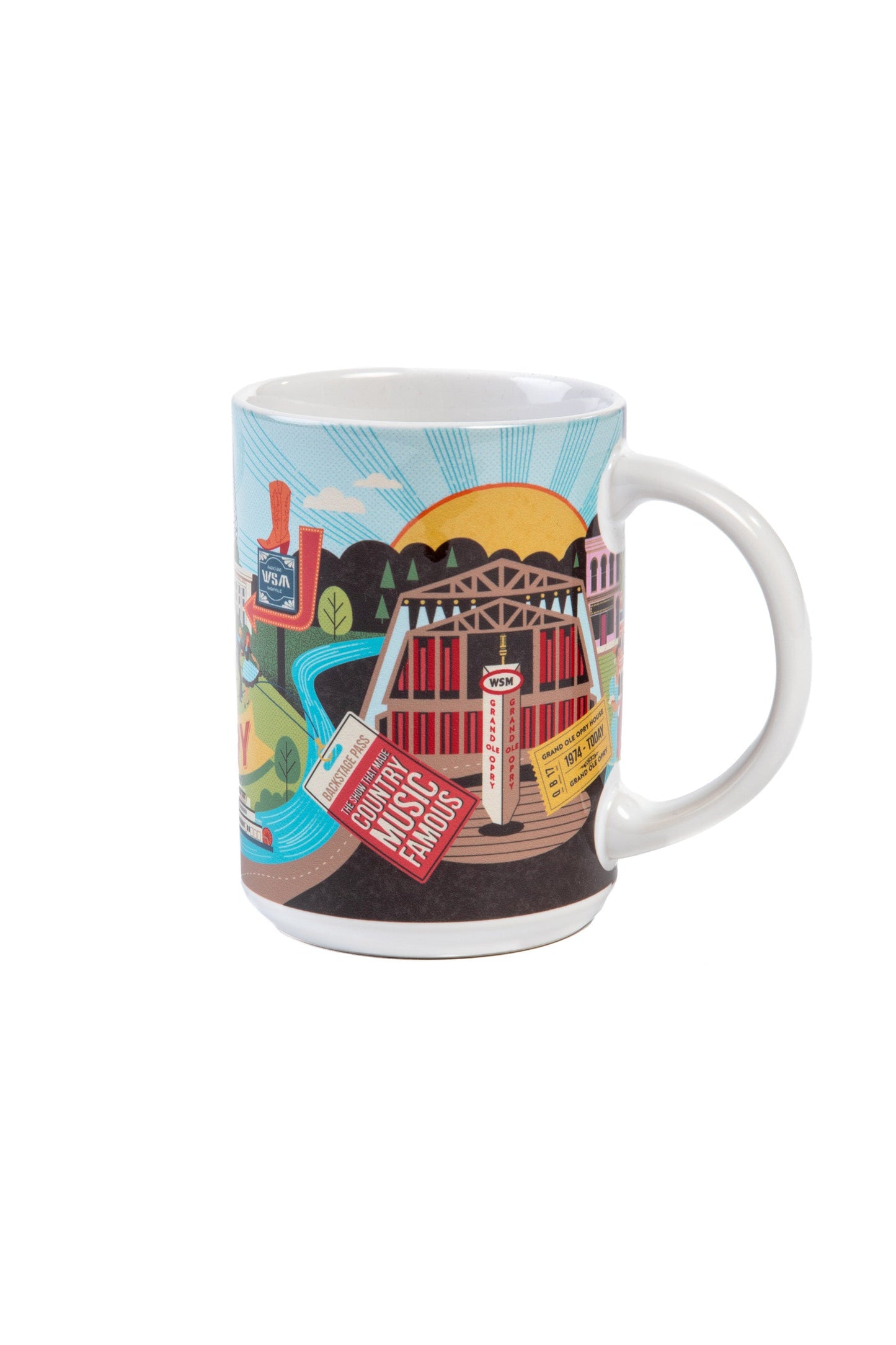 Opry Mural Sculpted Mug - DRINKWARE