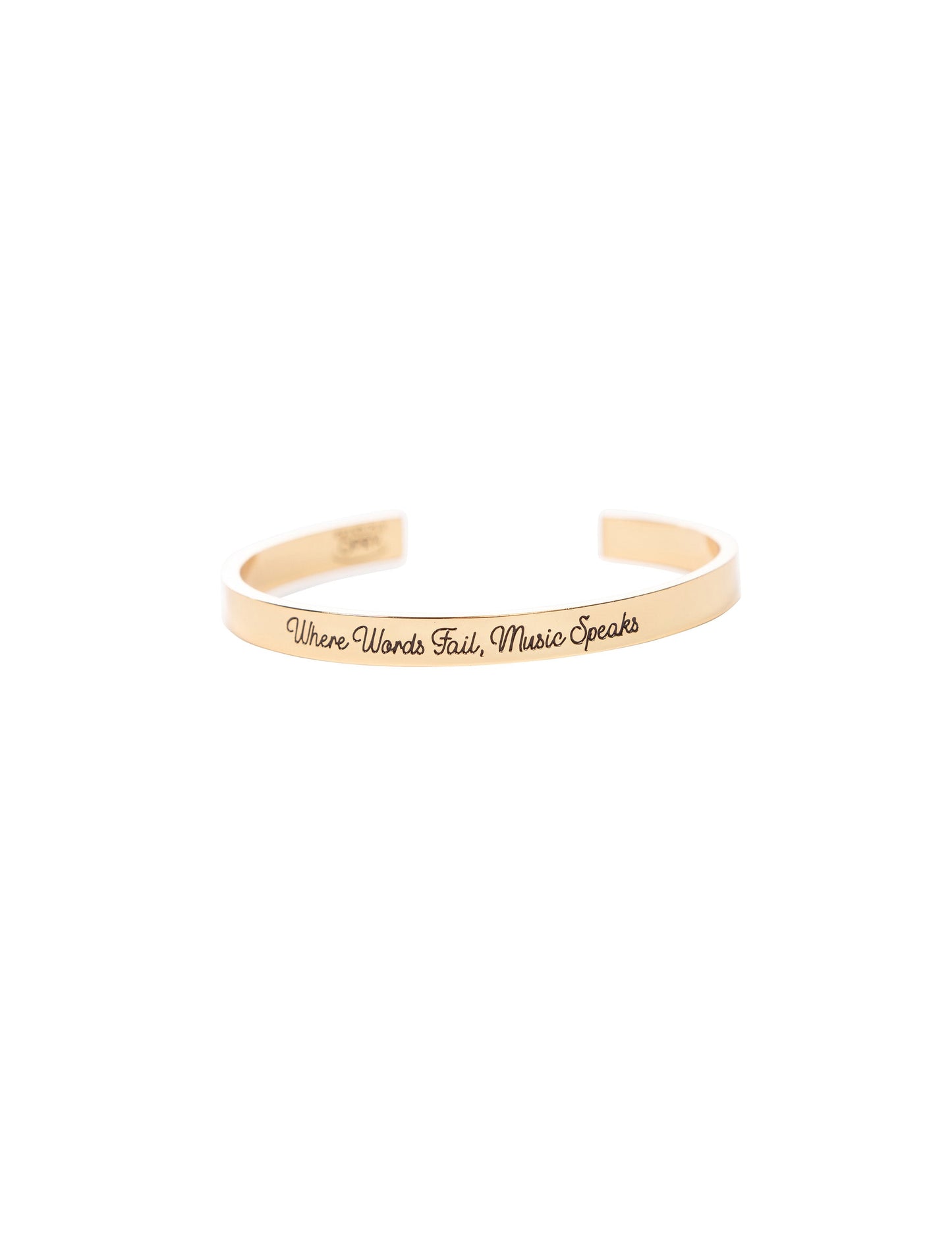 Opry Music Speaks Gold Cuff Bracelet - JEWELRY