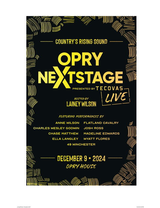 Opry Nextsage 12-9-2024 Poster - POSTERS