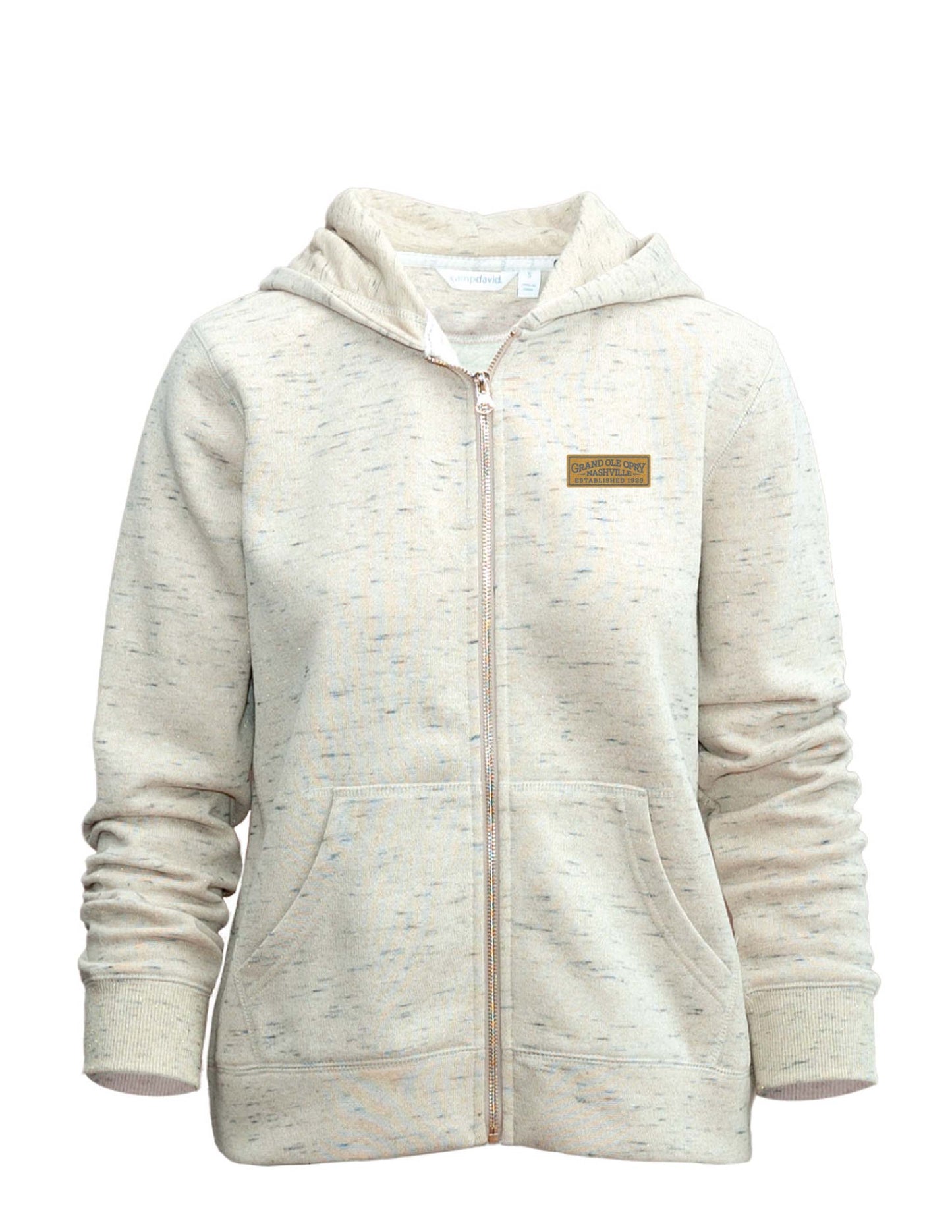 Opry Shimmer Zip Up Hooded Jacket - FLEECE