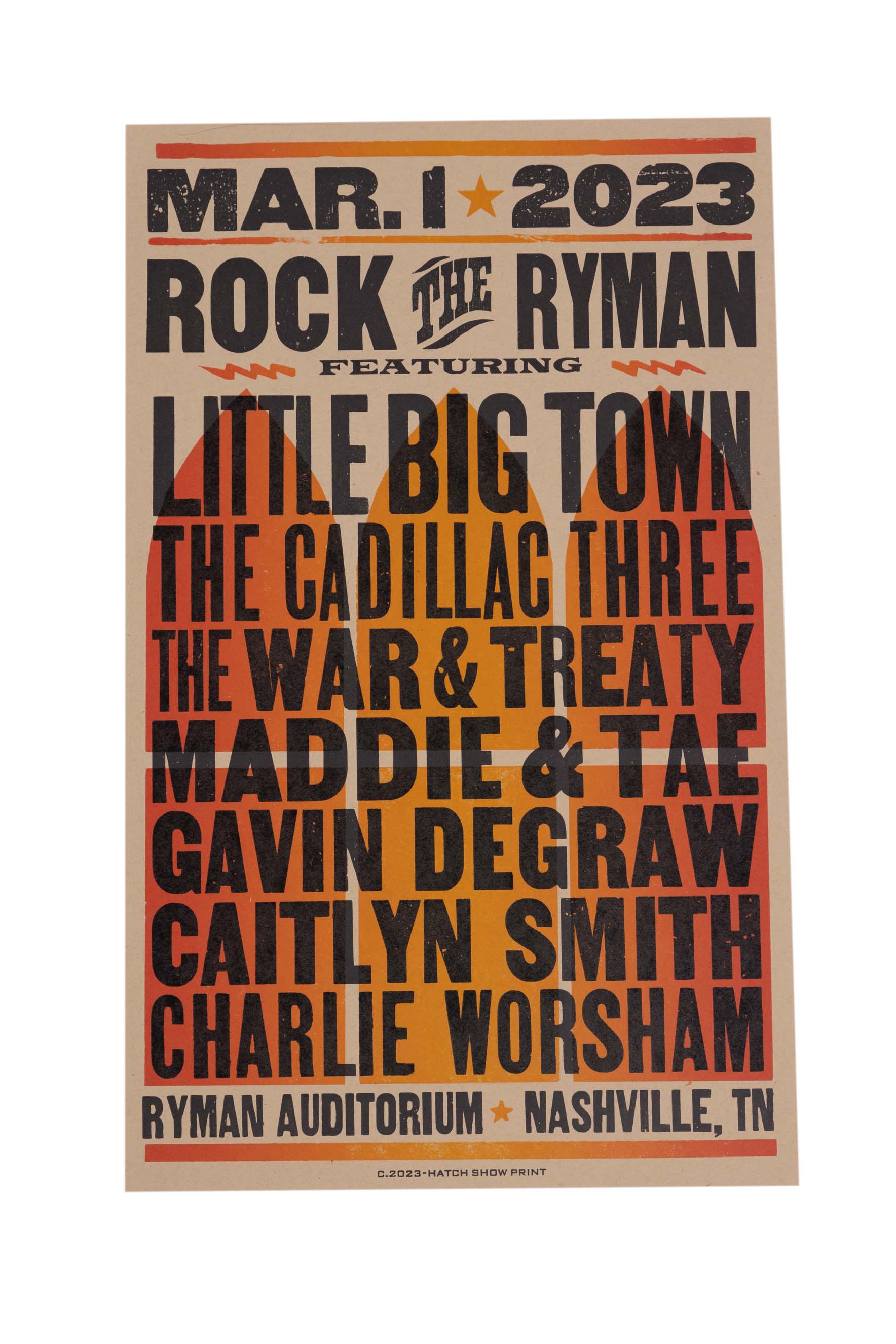 Rock The Ryman Concert Hatch Show Print