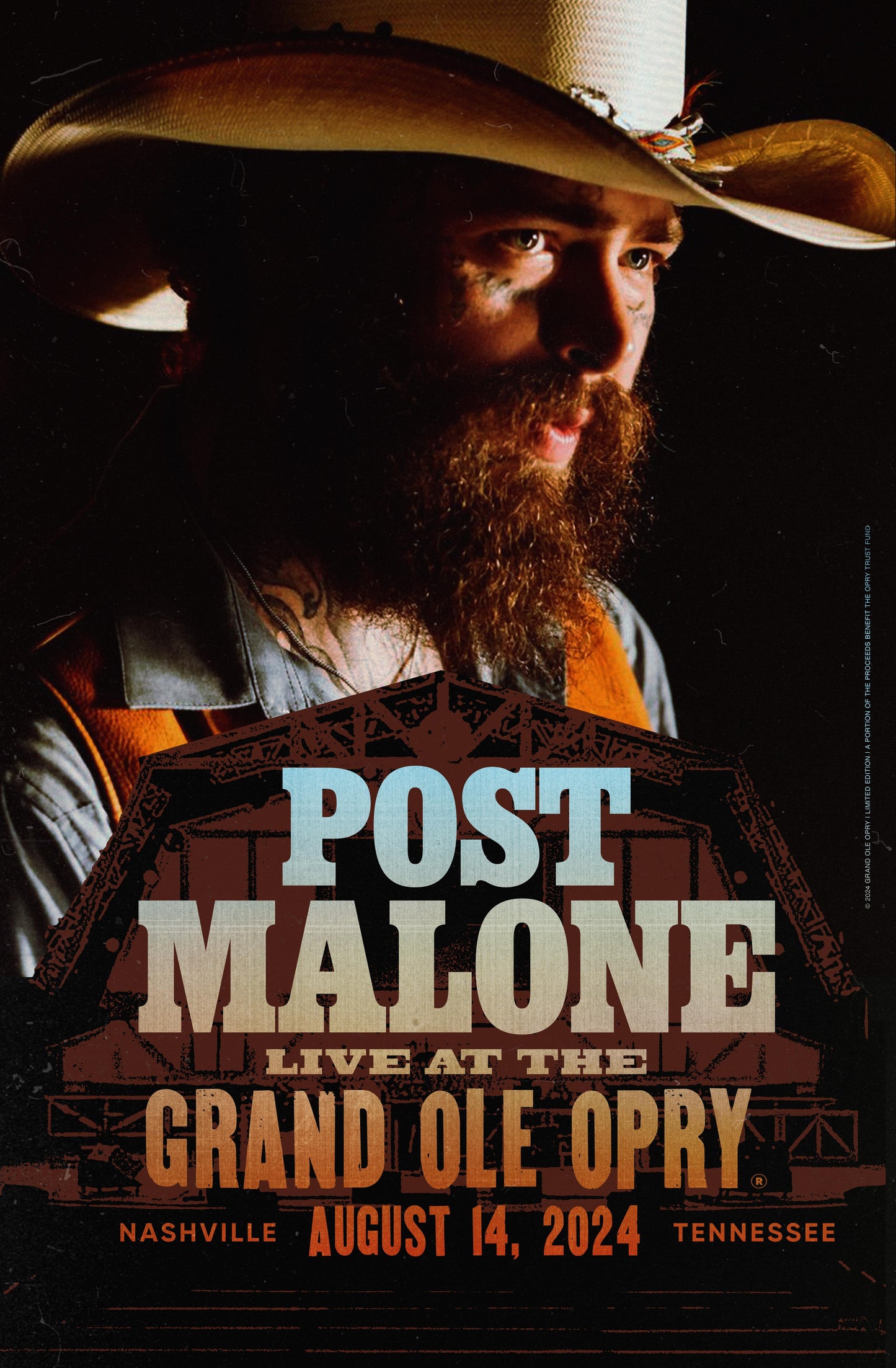Post Malone Opry Debut Poster - POSTERS