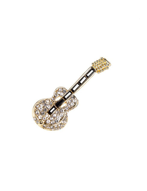 Rhinestone Guitar Pin Default Title