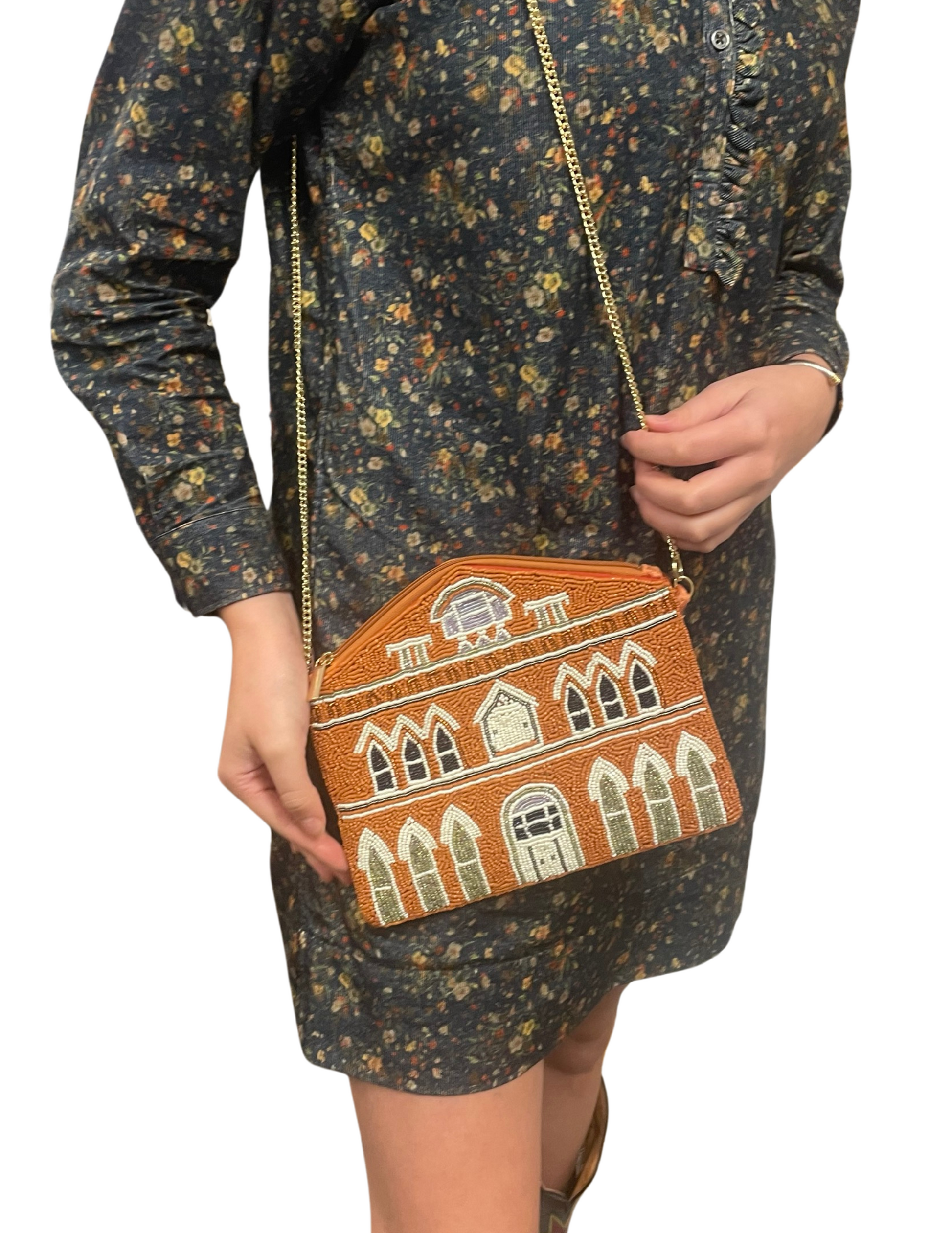 Ryman Building Beaded Purse - BAGS