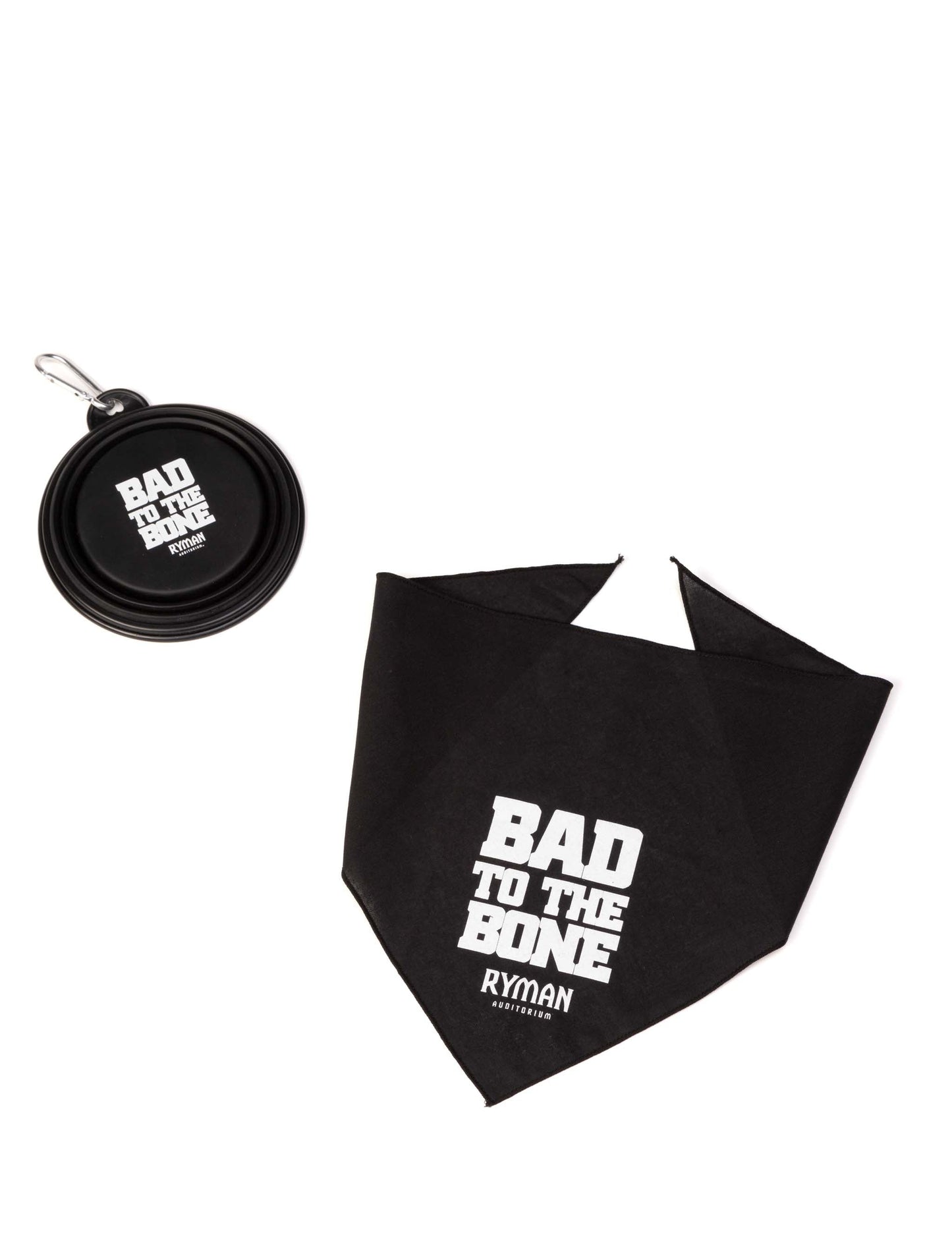 Ryman Collapsible Pet Bowl - Bad To The Bone - PET SUPPLIES