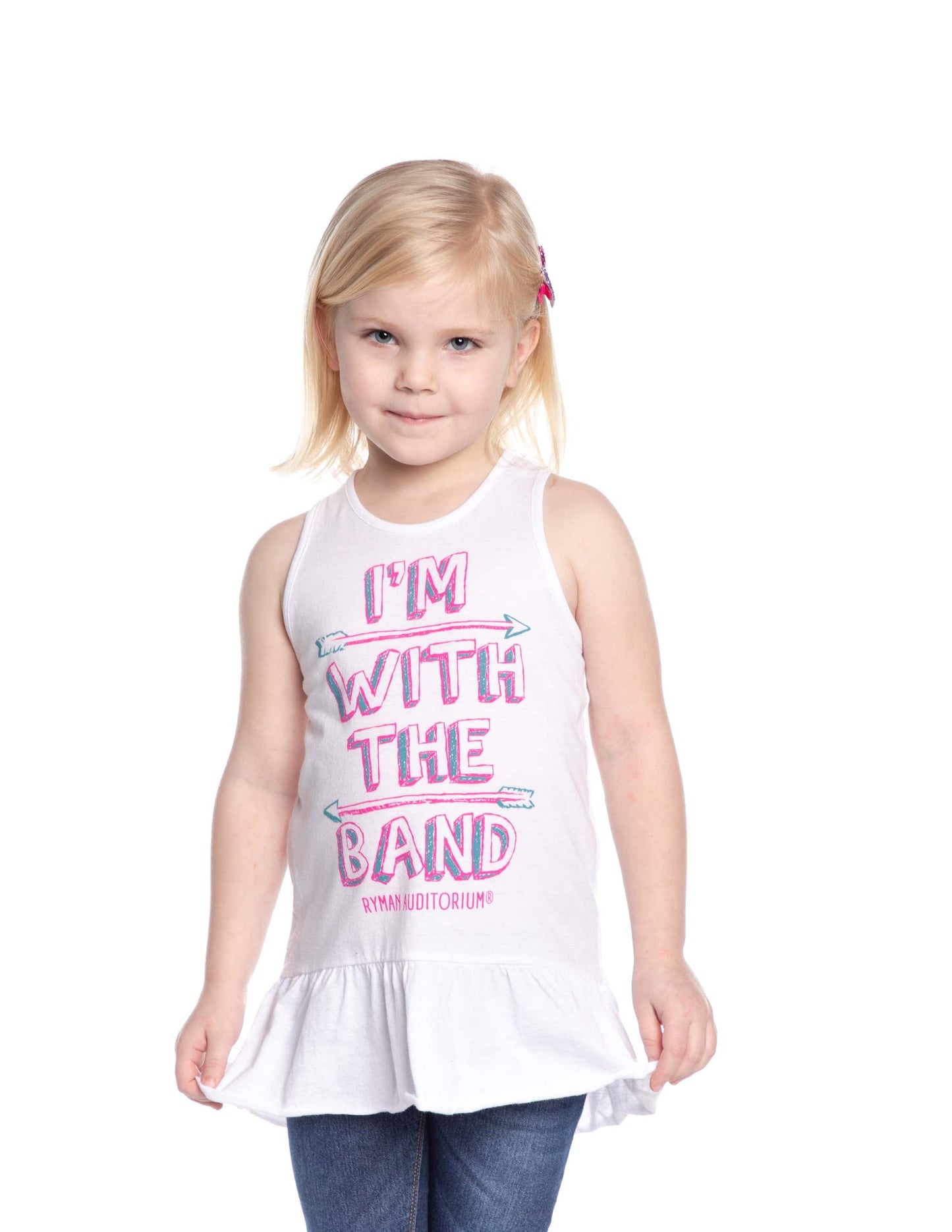 Ryman I’m with the Band Youth Ruffle Tank - KIDS APPAREL