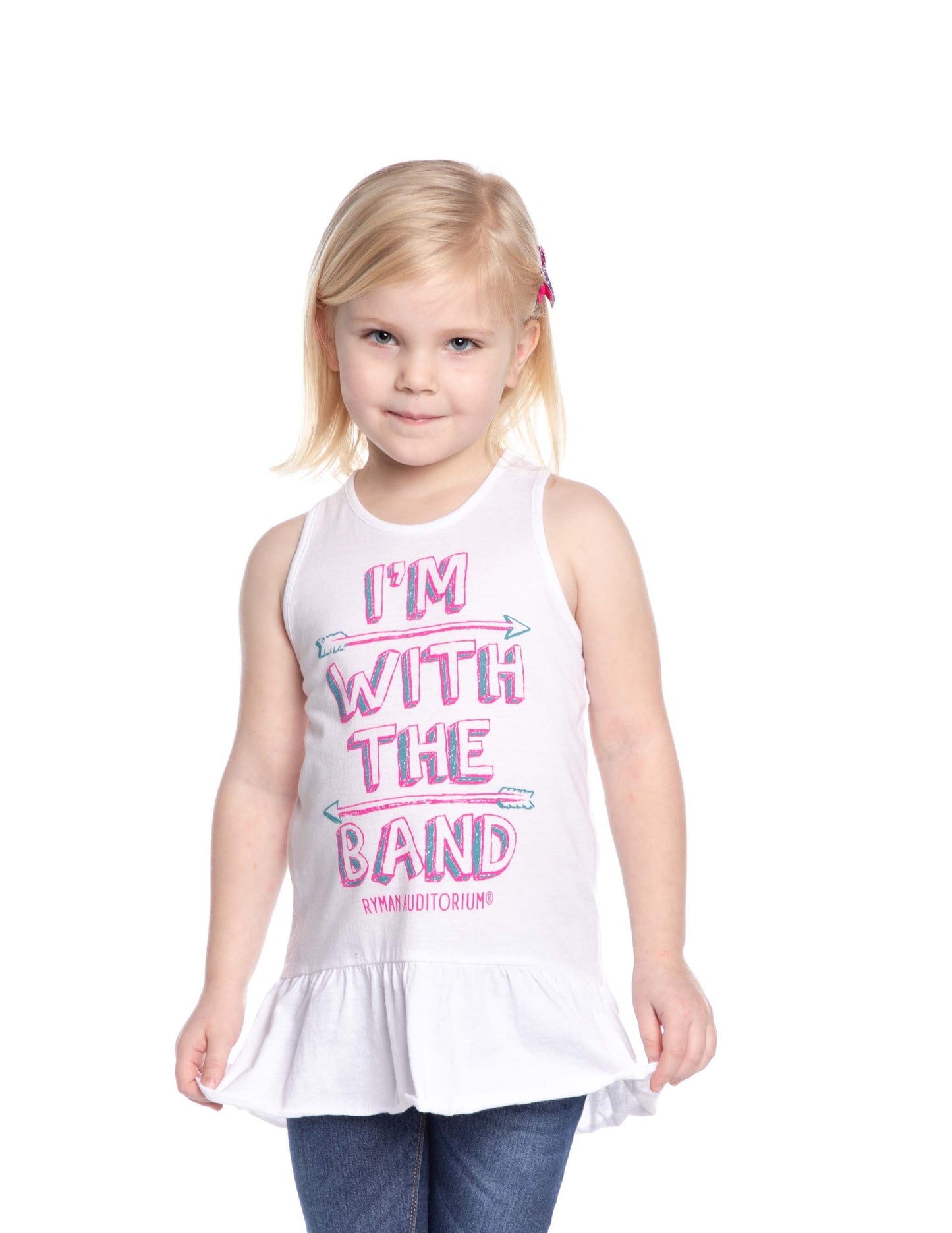 Ryman I’m with the Band Youth Ruffle Tank - KIDS APPAREL