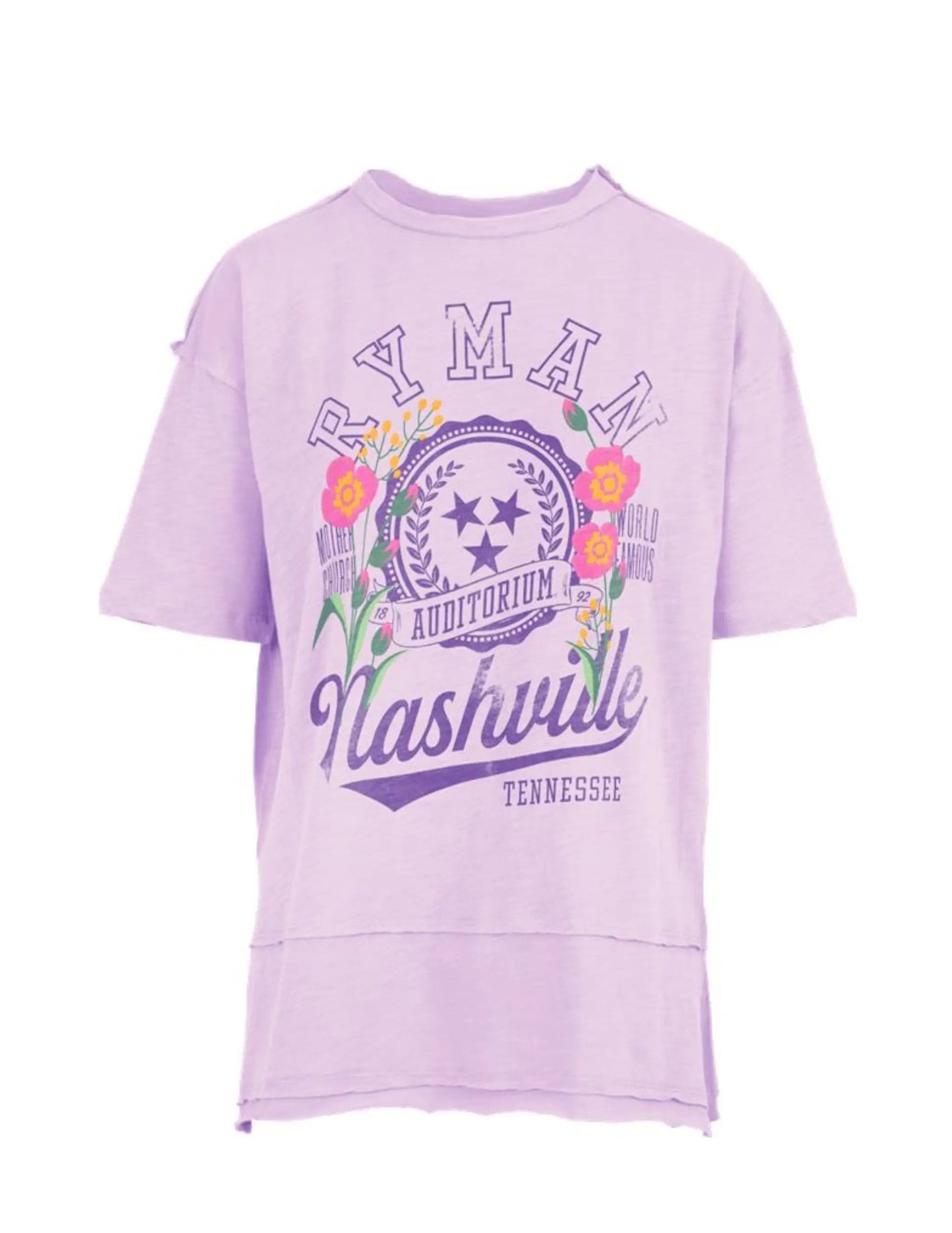 Ryman Ladies Floral Varisty T-Shirt - CREWS