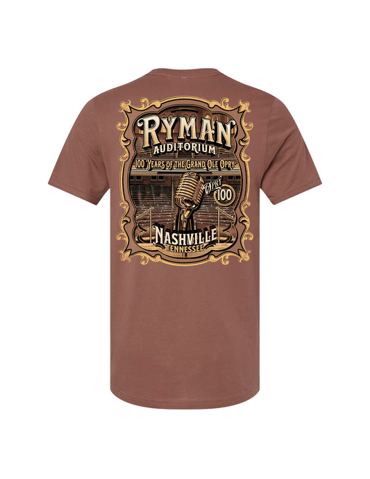 Ryman Opry 100 Microphone T-Shirt - S/S