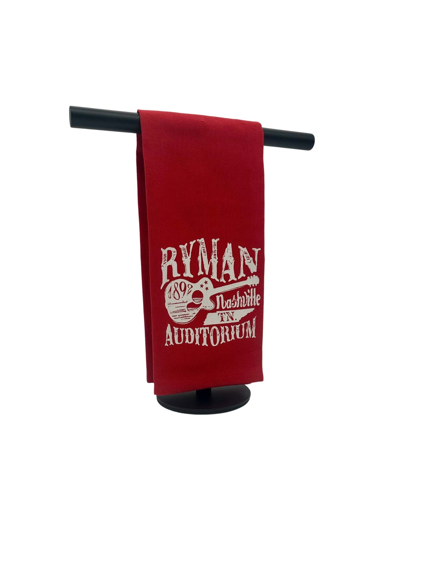 Ryman Red Guitar Tea Towel - KITCHEN