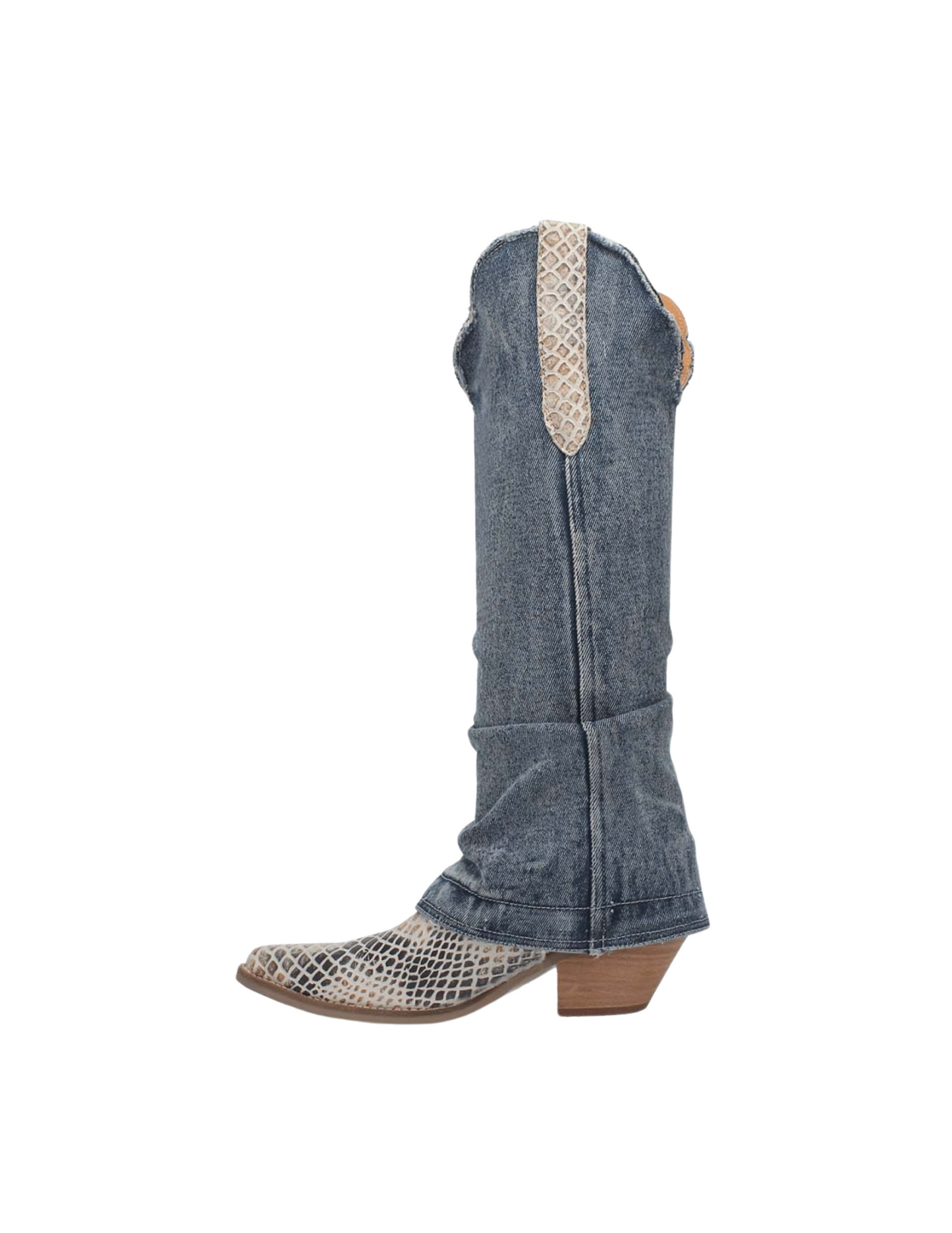 Shabby Denim Dingo Boot - FOOTWEAR