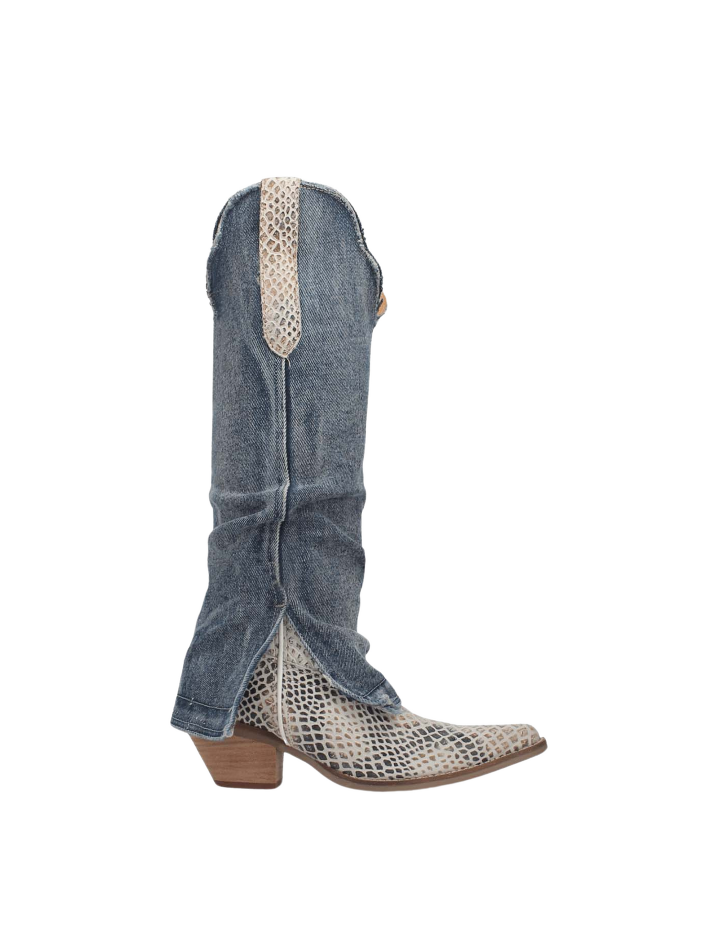 Shabby Denim Dingo Boot - FOOTWEAR