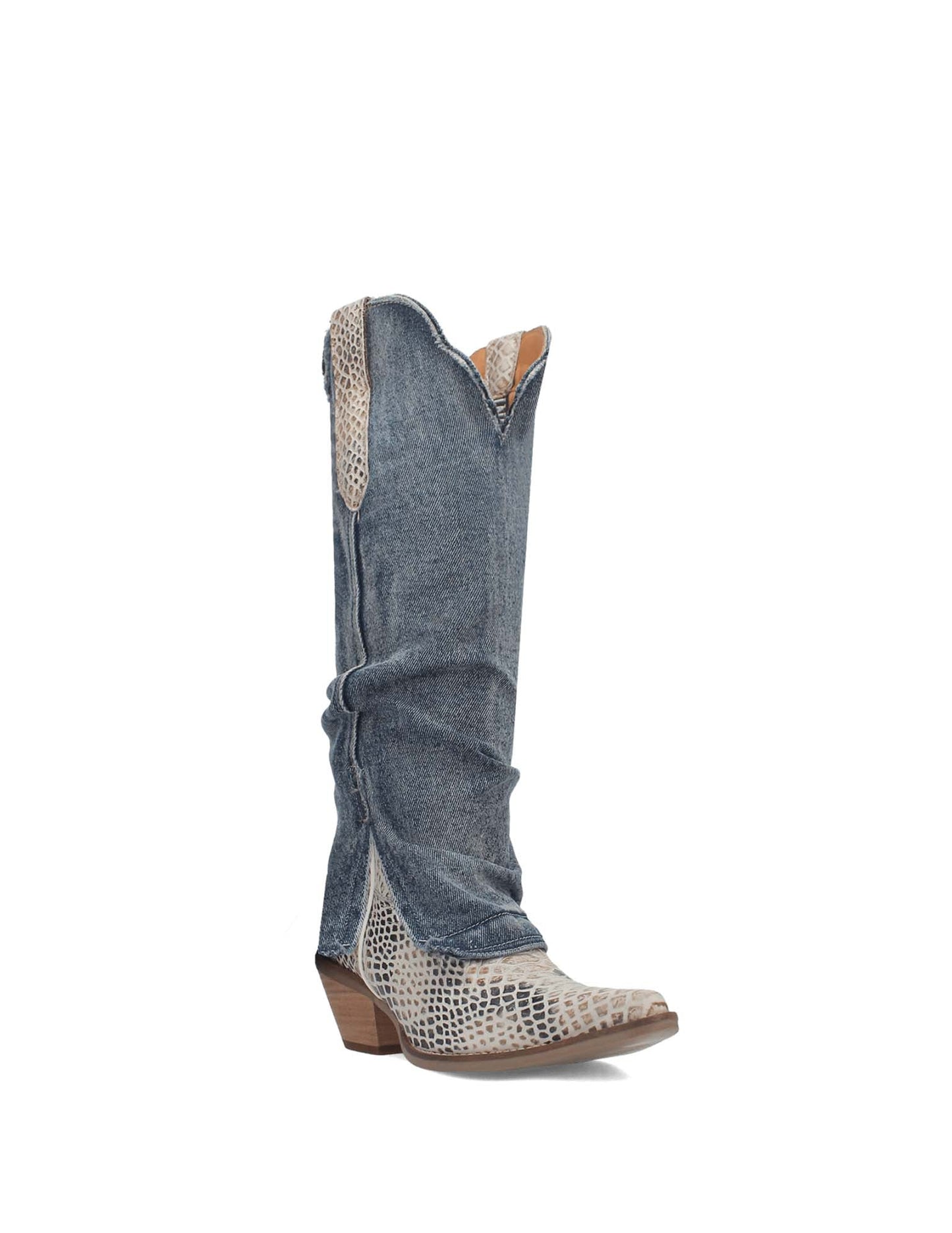 Shabby Denim Dingo Boot - FOOTWEAR