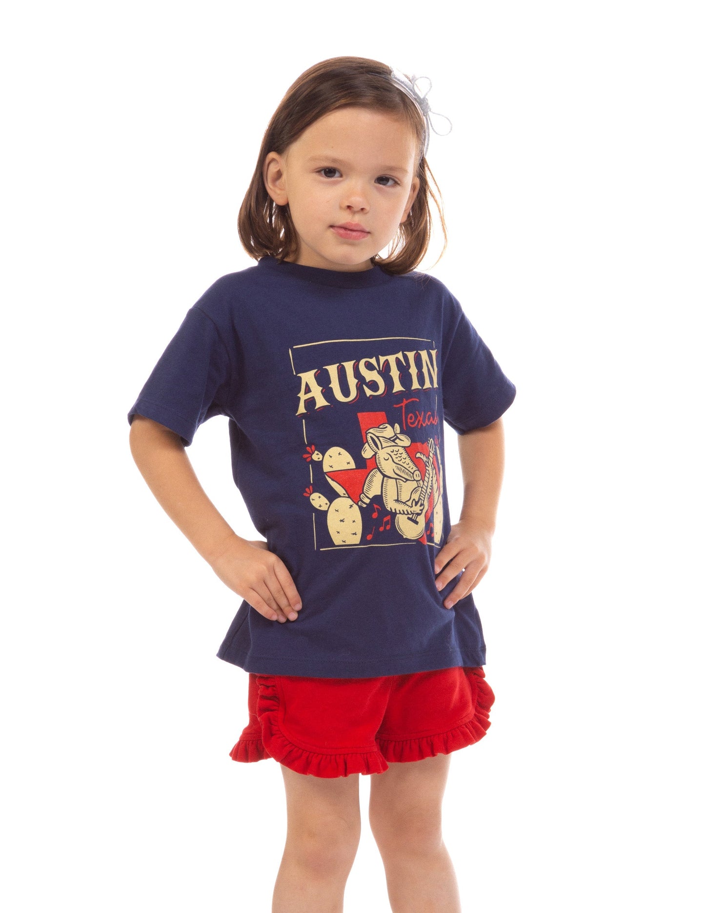 Texas Armadillo Toddler T-Shirt - BLUE / 2T - KIDS APPAREL