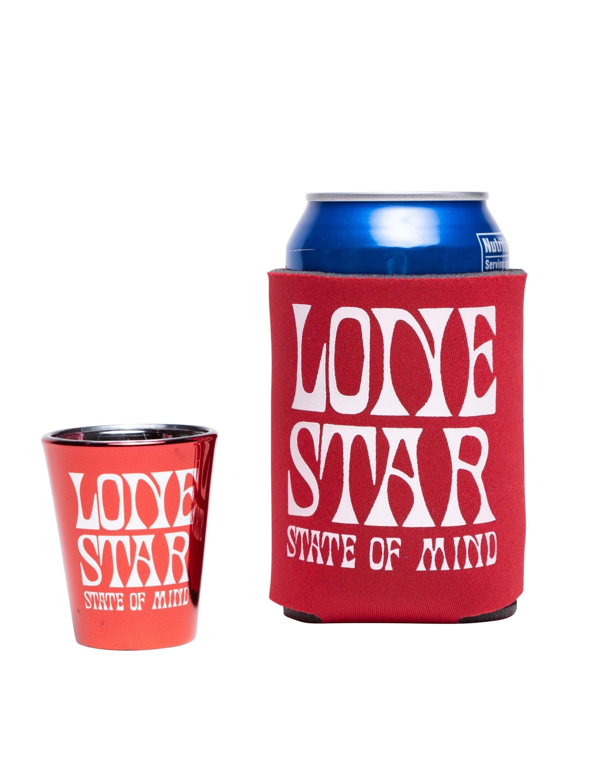 Texas Lone Star State of Mind Koozie - DRINKWARE