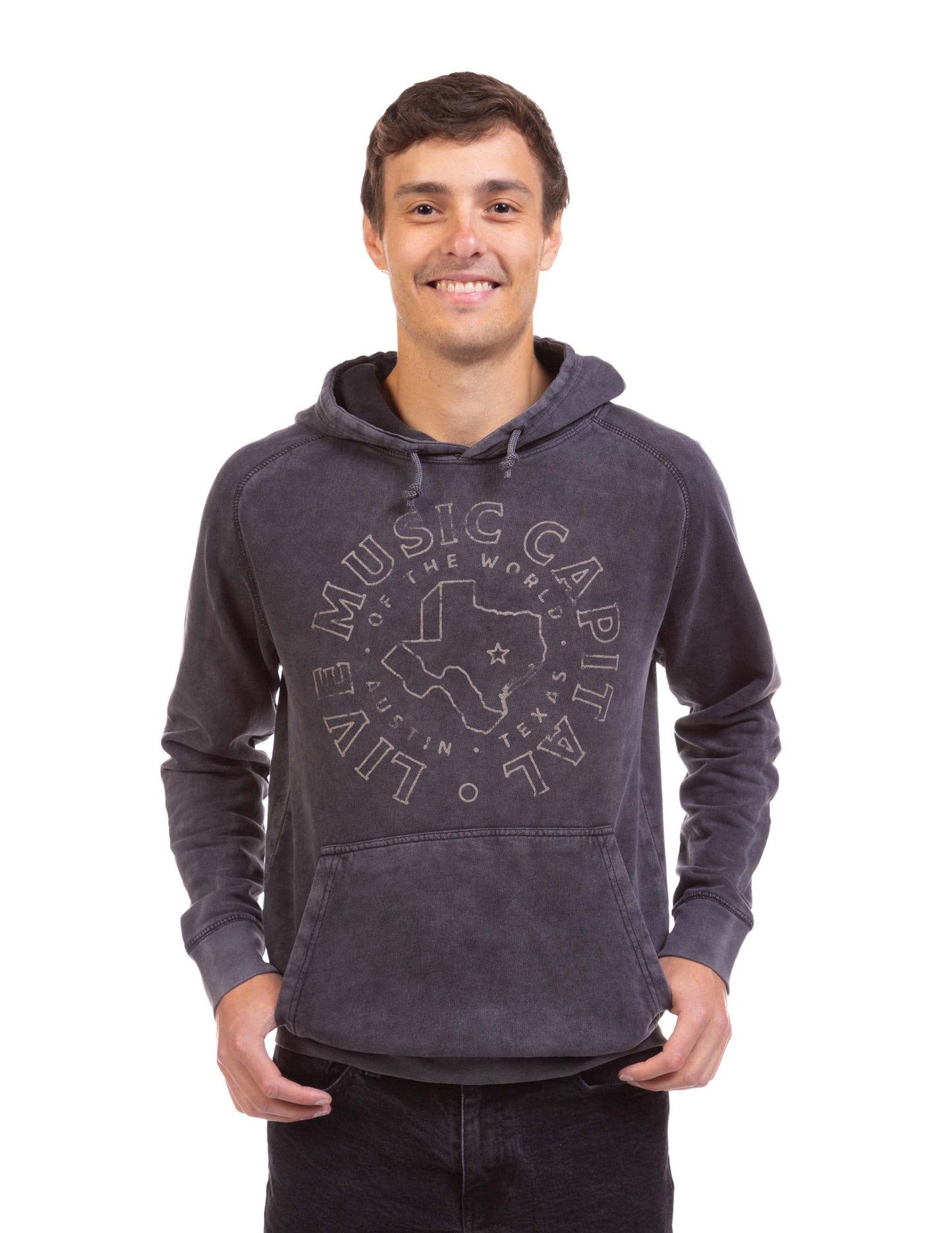 Texas State Crest Hoodie - FLEECE
