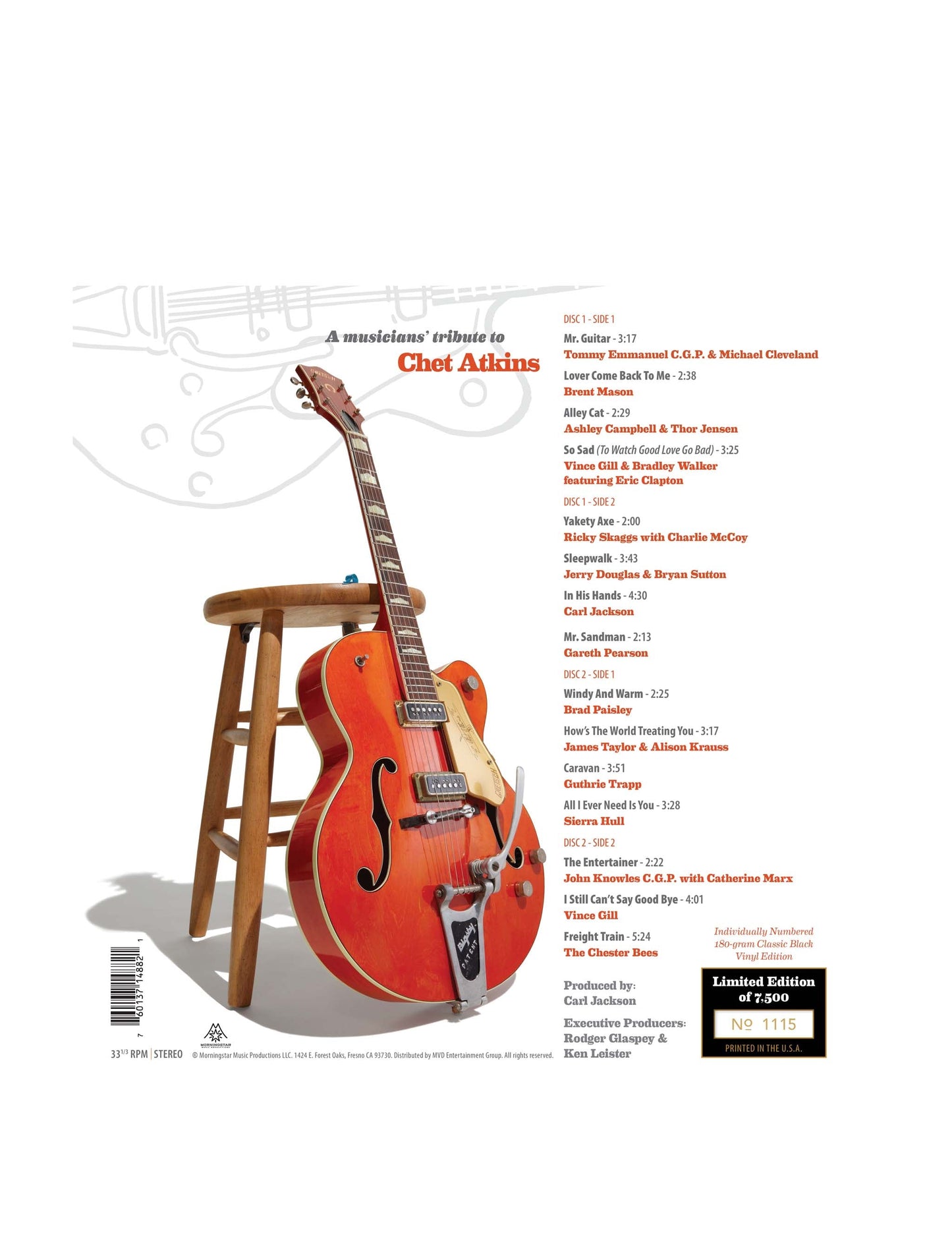 We Still Can’t Say Goodbye – A Musicians’ Tribute to Chet Atkins Collectors Edition Orange Set (LP + DVD) - A-V