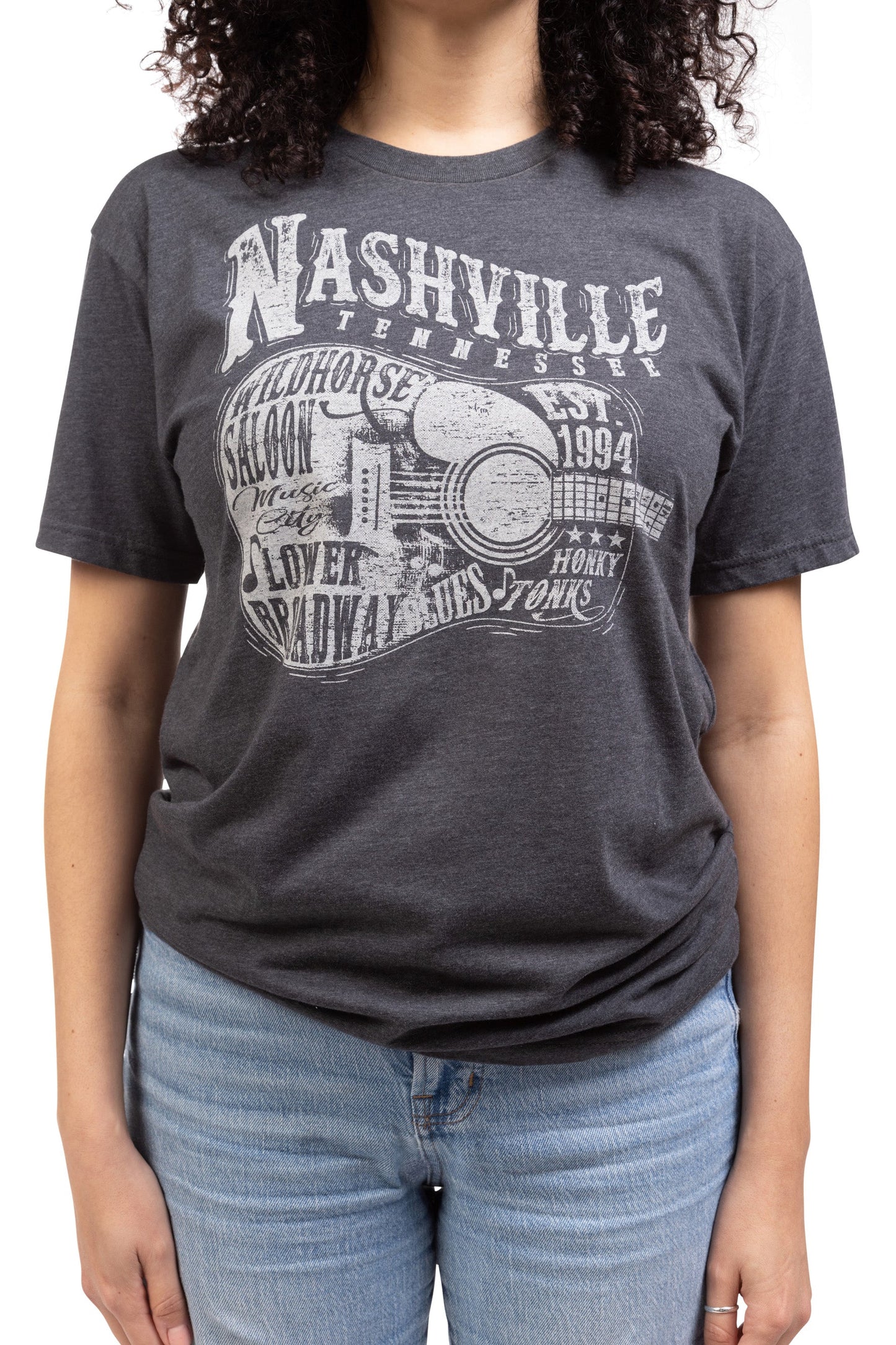 Wildhorse Unisex Guitar Words T-Shirt - CHARCOAL / 2XL - S/S