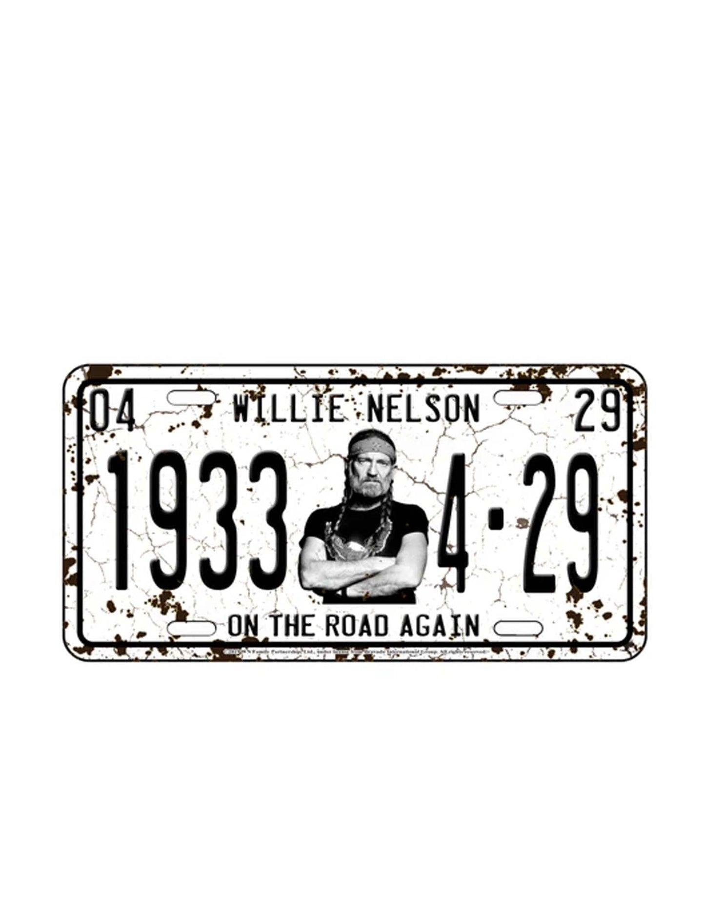 Willie Nelson License Plate - AUTO