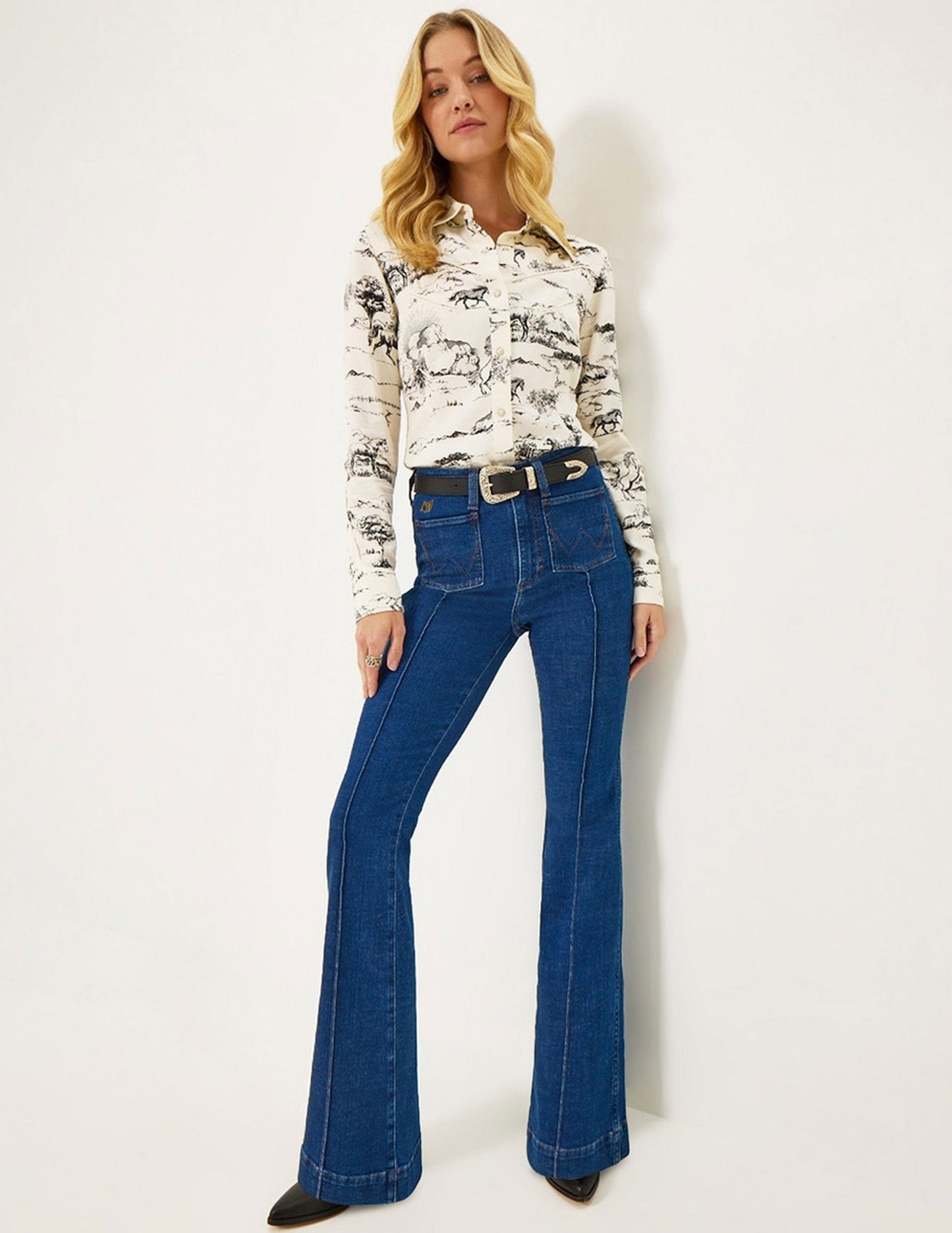 Wrangler® X Lainey Wilson Pin Tintuck Flare Jean - BOTTOMS