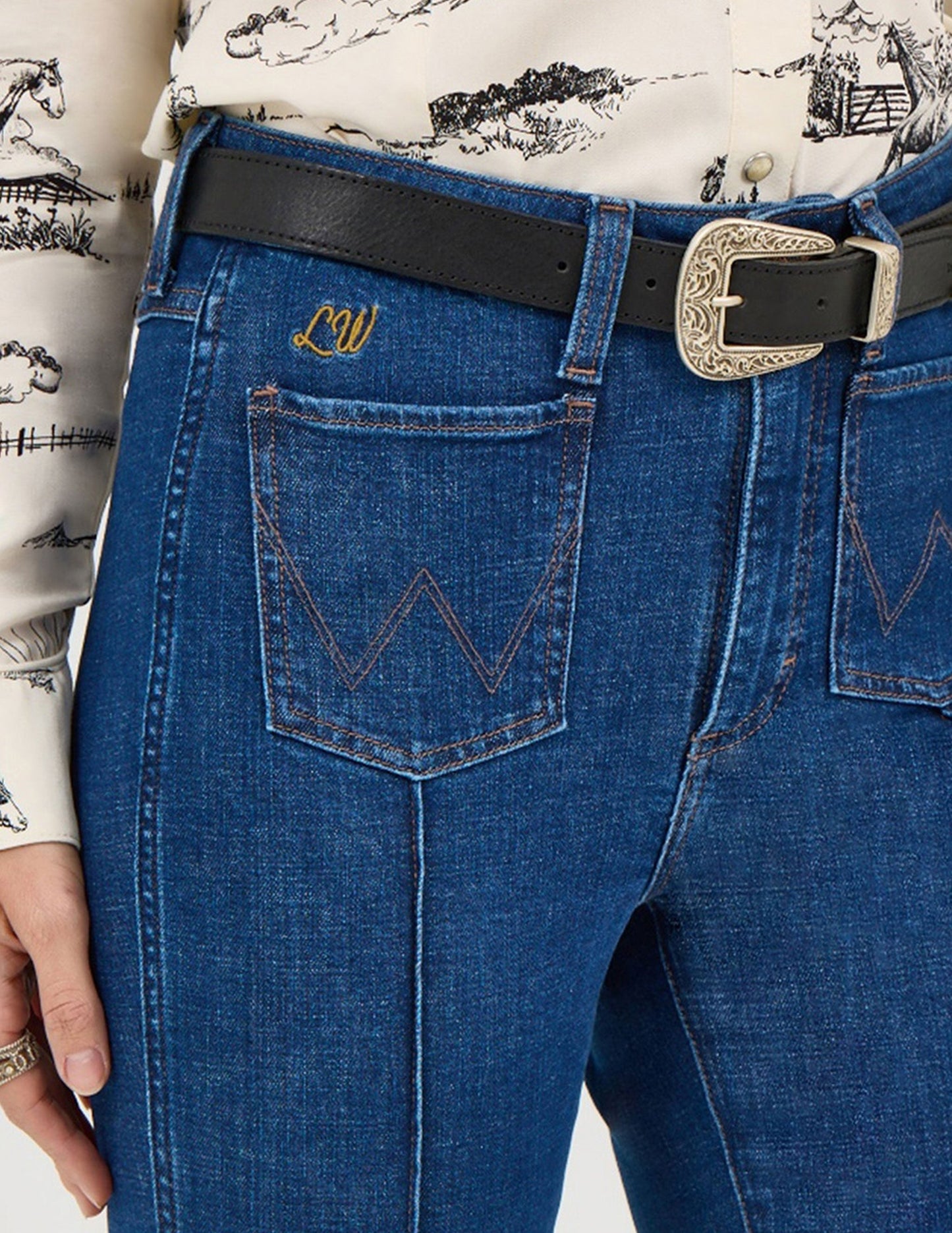 Wrangler® X Lainey Wilson Pin Tintuck Flare Jean - BOTTOMS