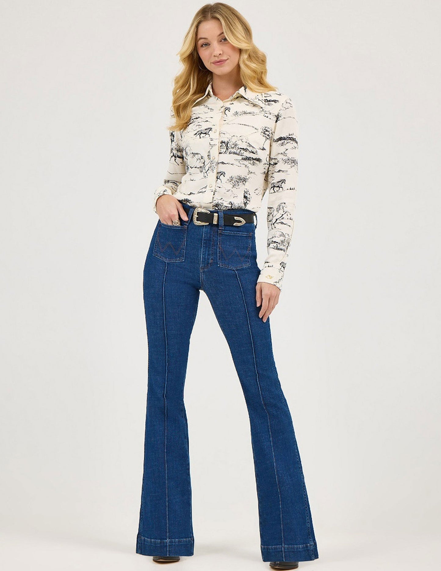 Wrangler® X Lainey Wilson Pin Tintuck Flare Jean - BOTTOMS