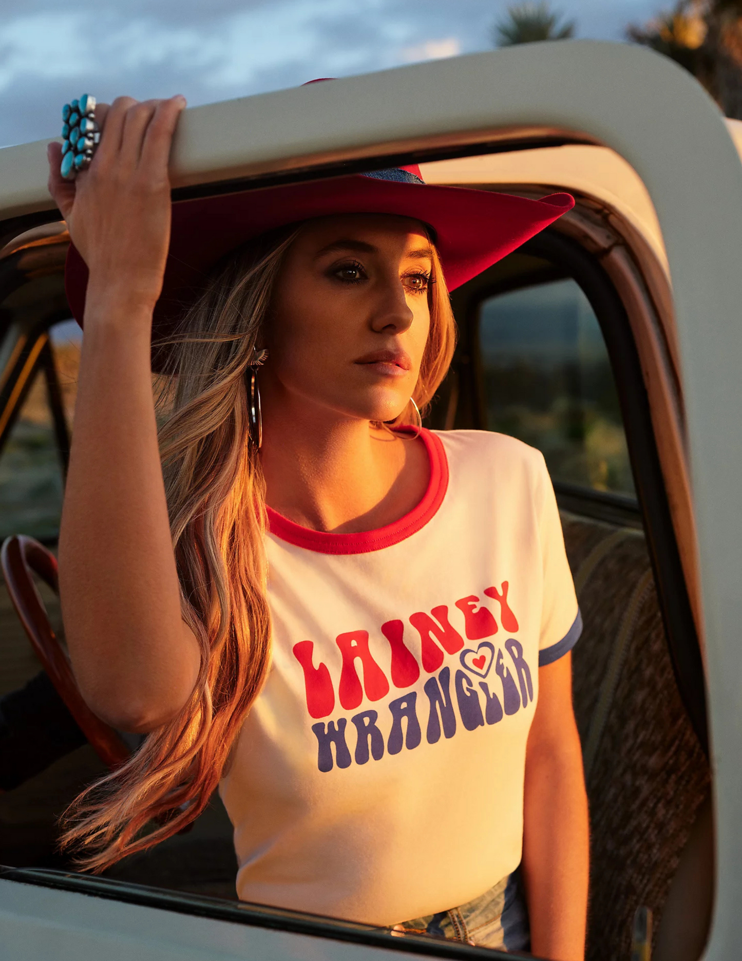 Wrangler® X Lainey Wilson Slim Ringer Short Sleeve T-Shirt - S/S