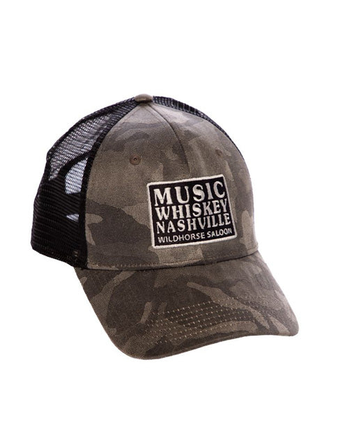 Wildhorse Music Whiskey Camo Hat Default Title