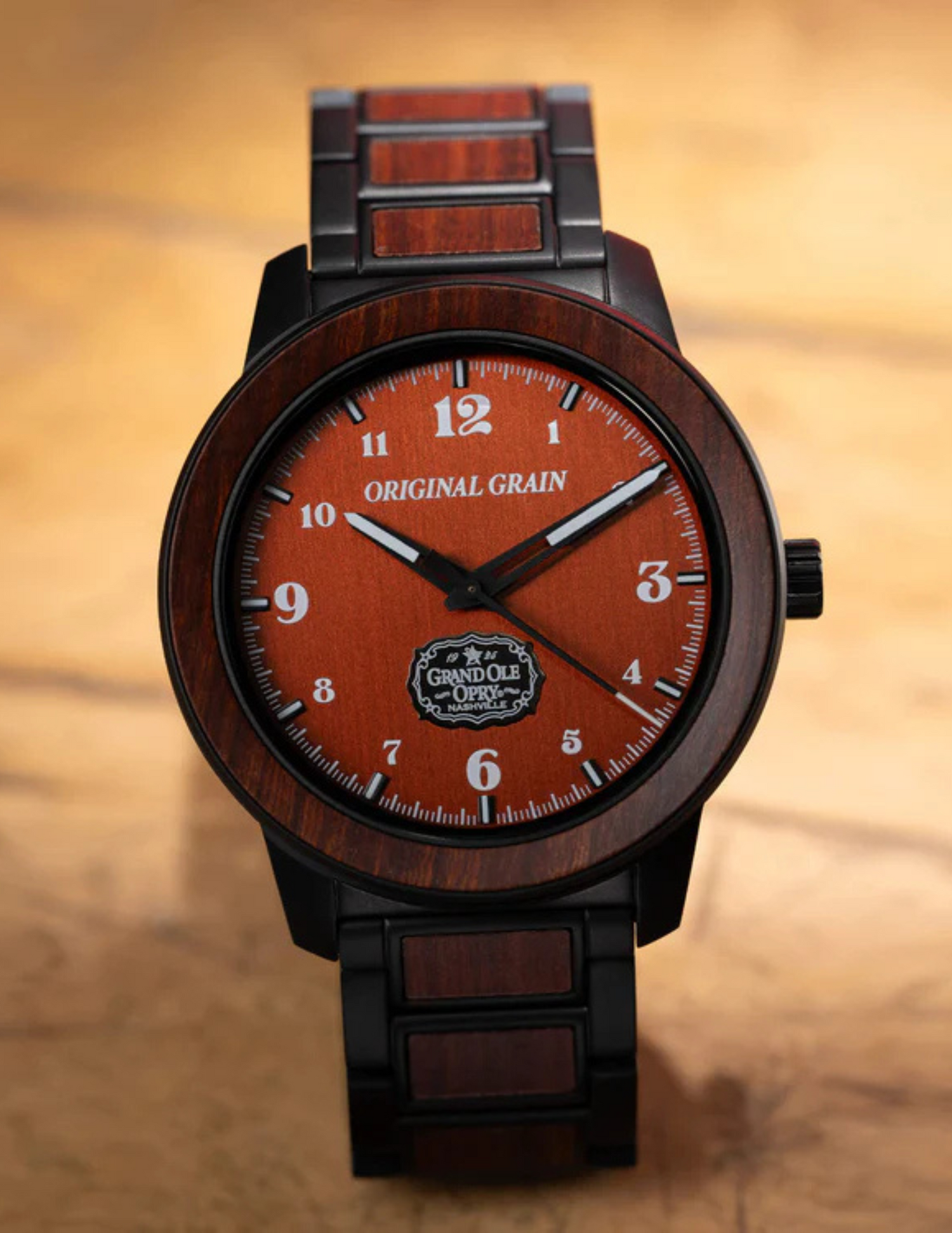 Original Grain Grand Ole Opry Barrel 46mm Stage Wood Watch