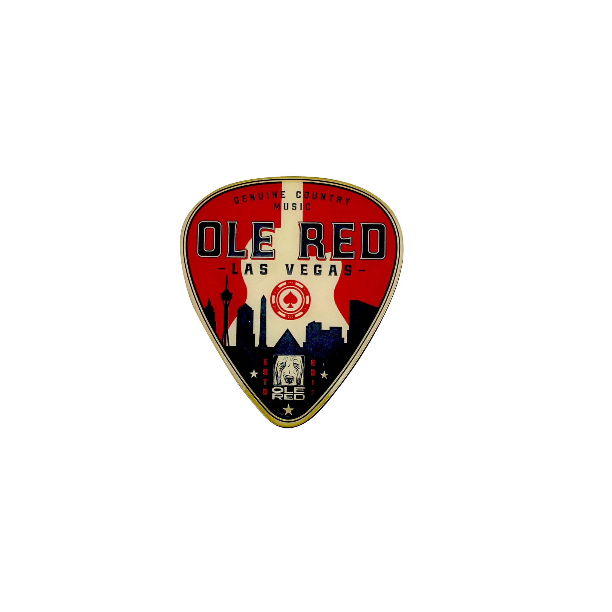 Ole Red Vegas Guitar Pick Magnet