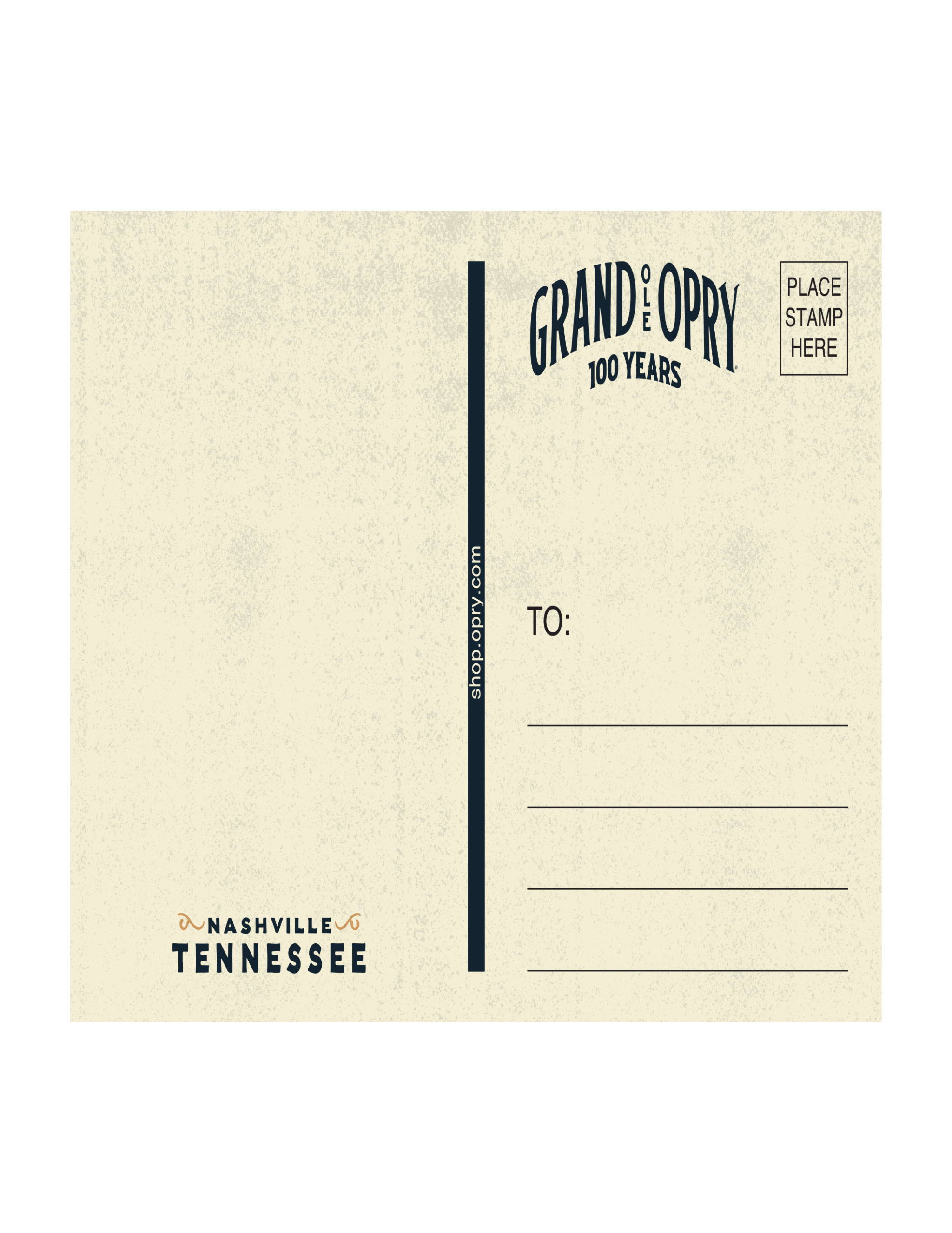 Opry 100 Milestone Postcard