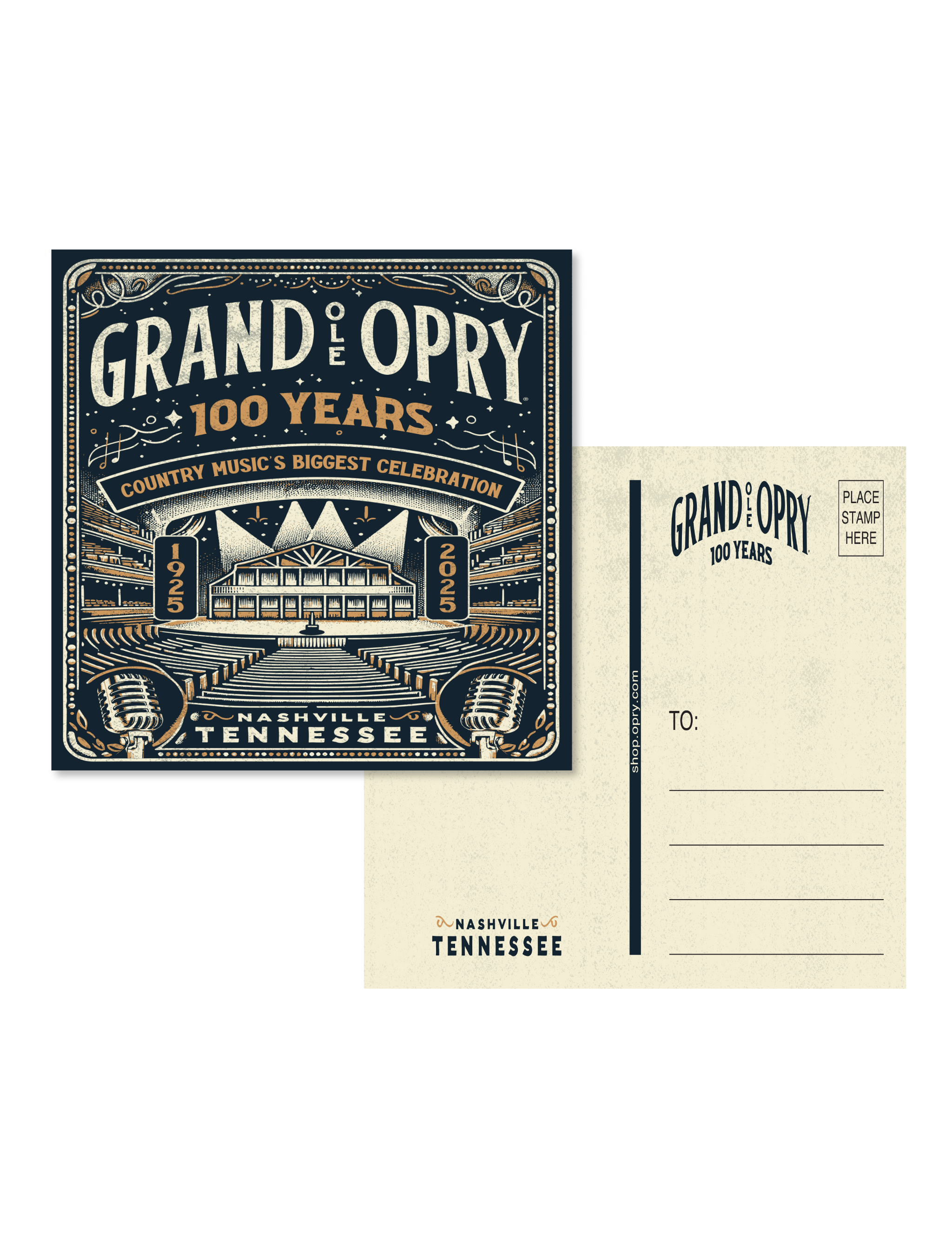 Opry 100 Milestone Postcard