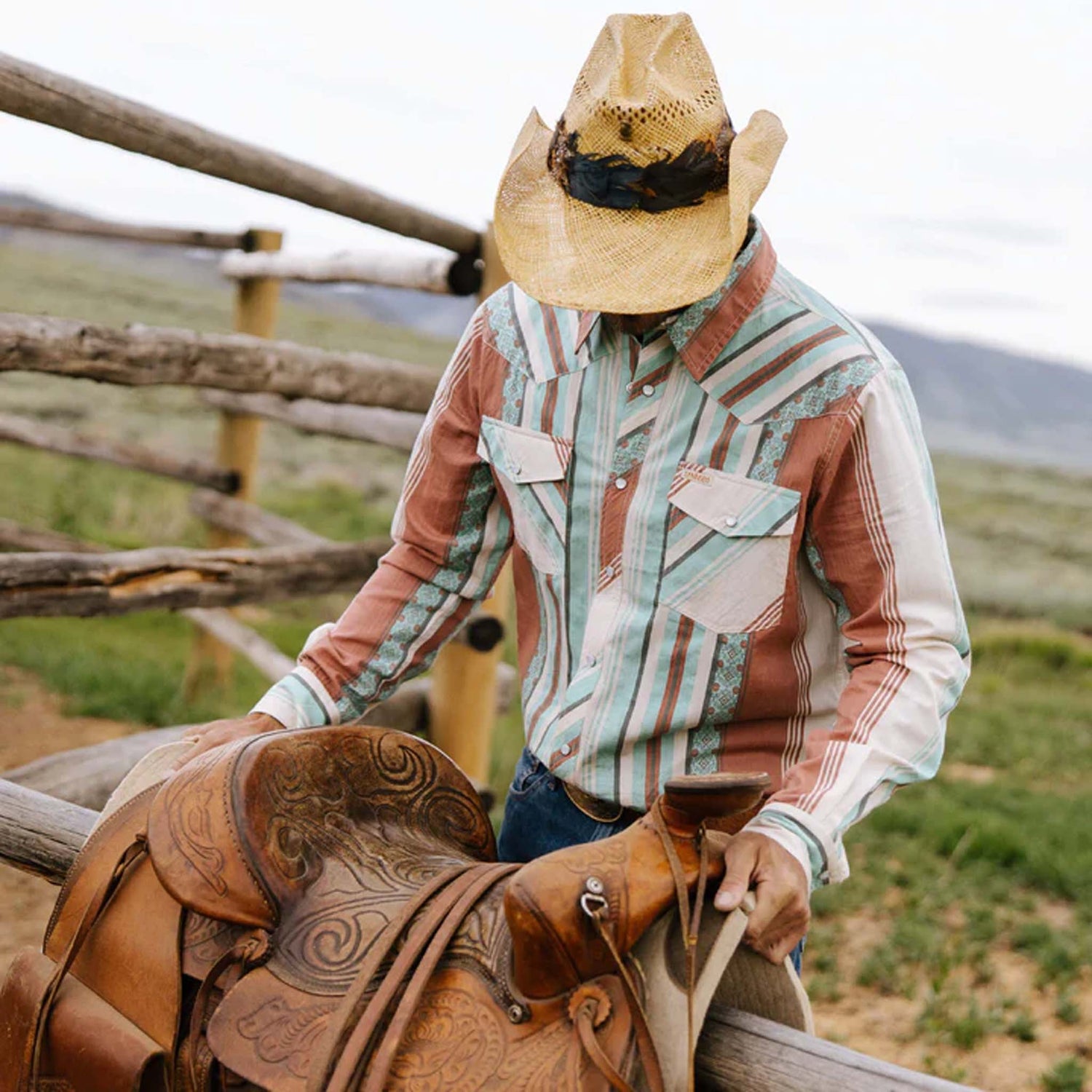 Sendero Serape Pearl Snap Long Sleeve Shirt