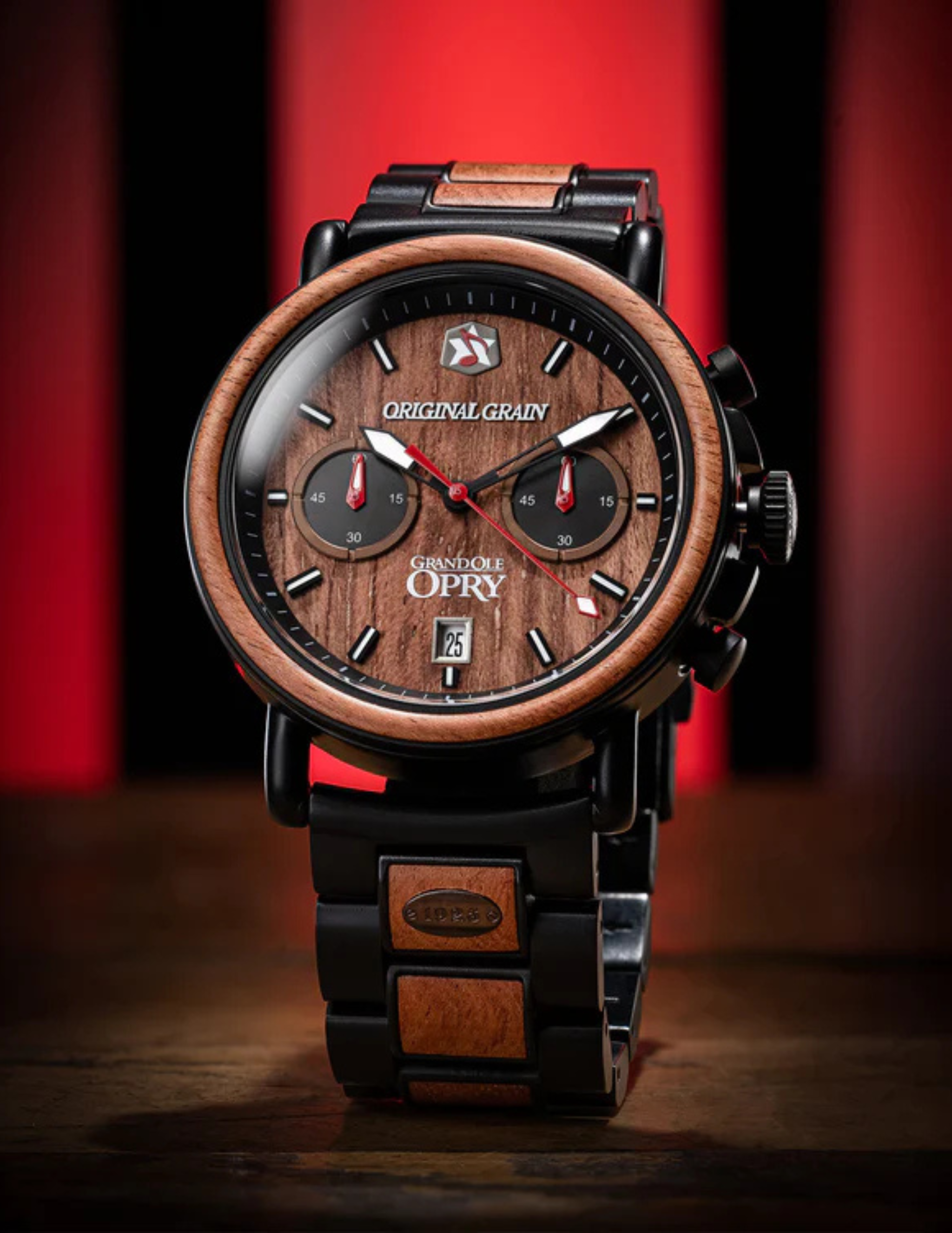 Original Grain Grand Ole Opry Chrono 44mm Stage Wood Watch