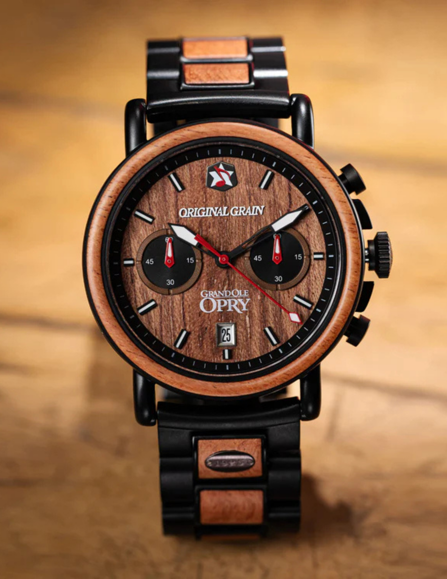 Original Grain Grand Ole Opry Chrono 44mm Stage Wood Watch