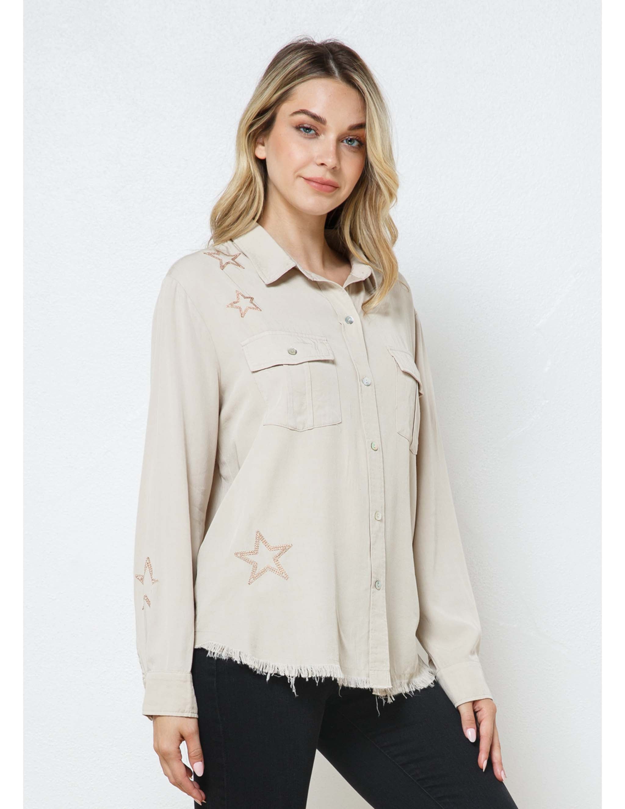 Star Embroidered Shirt