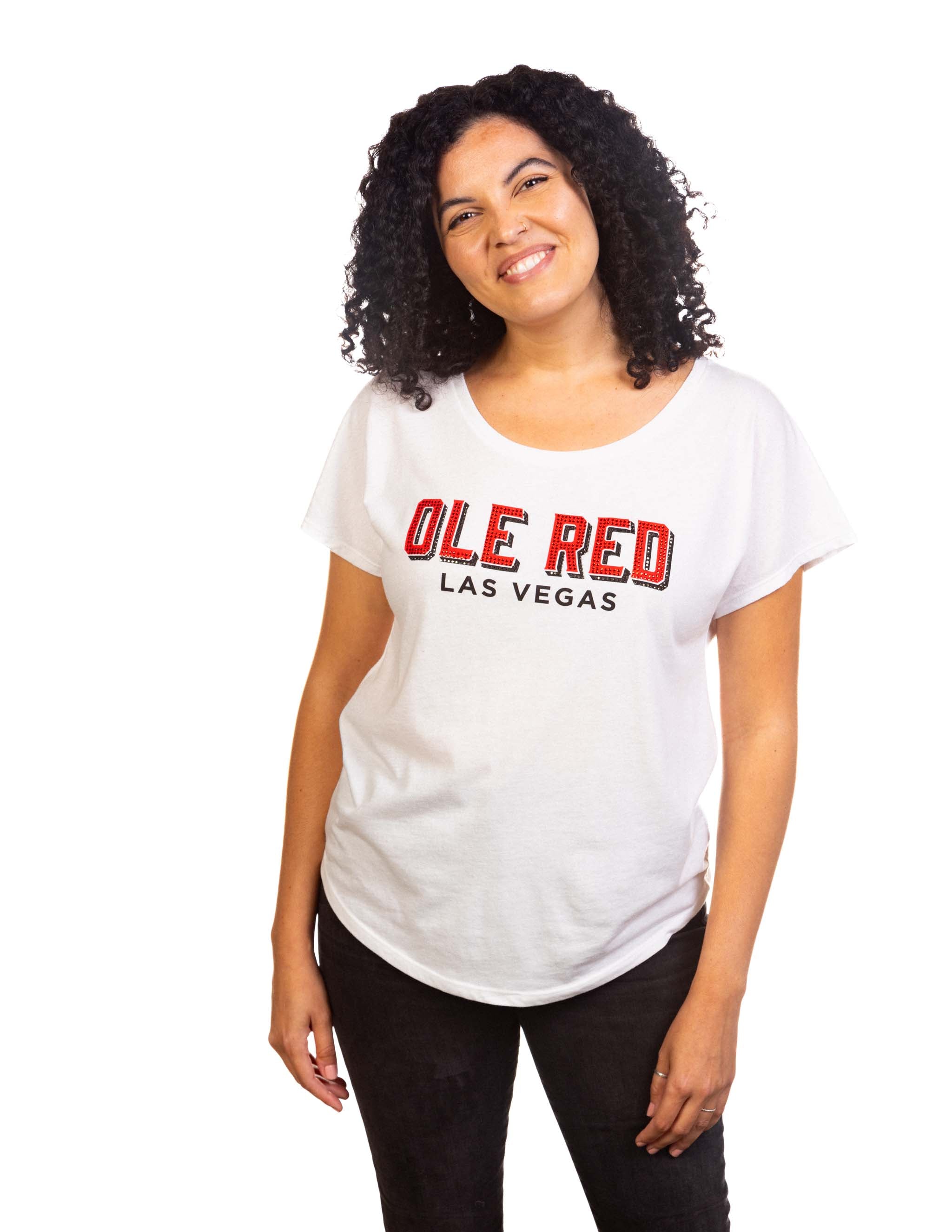 Ole Red Vegas Red Rhinestone Bling T-Shirt