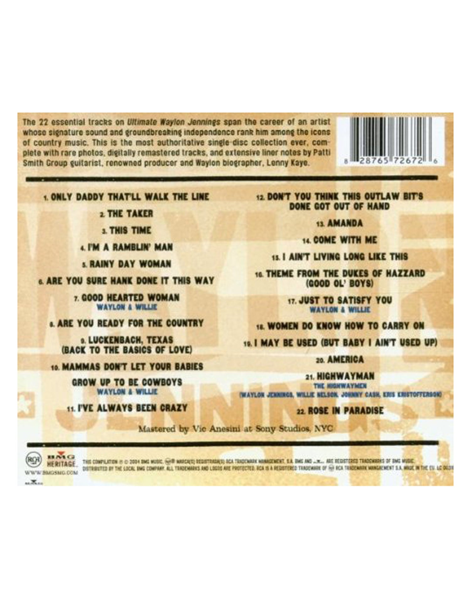 Waylon Jennings: Ultimate (CD)