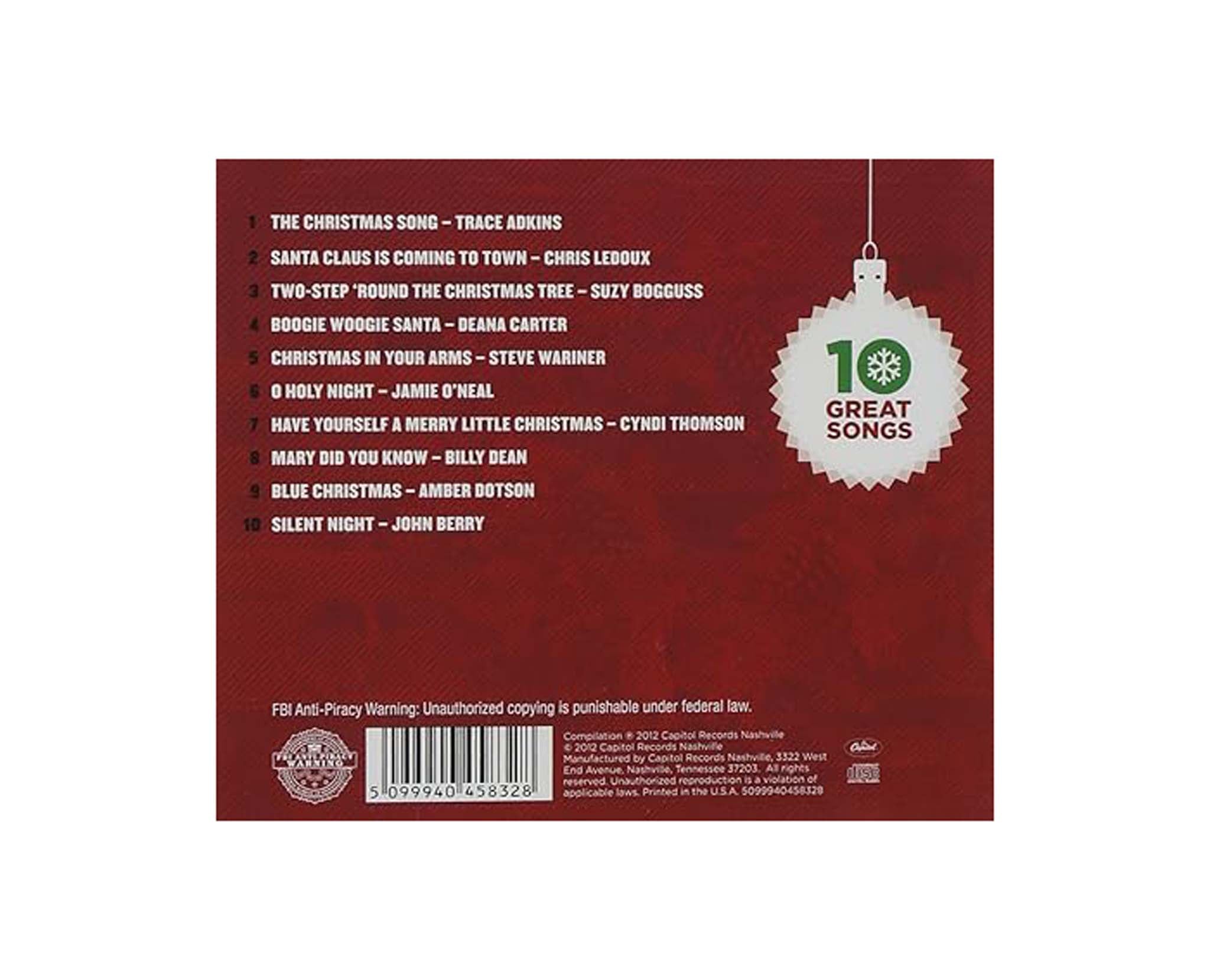 Various Artists: 10 Great Country Christmas Songs (CD)