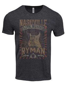 Ryman Unisex Live Music Guitar T-Shirt