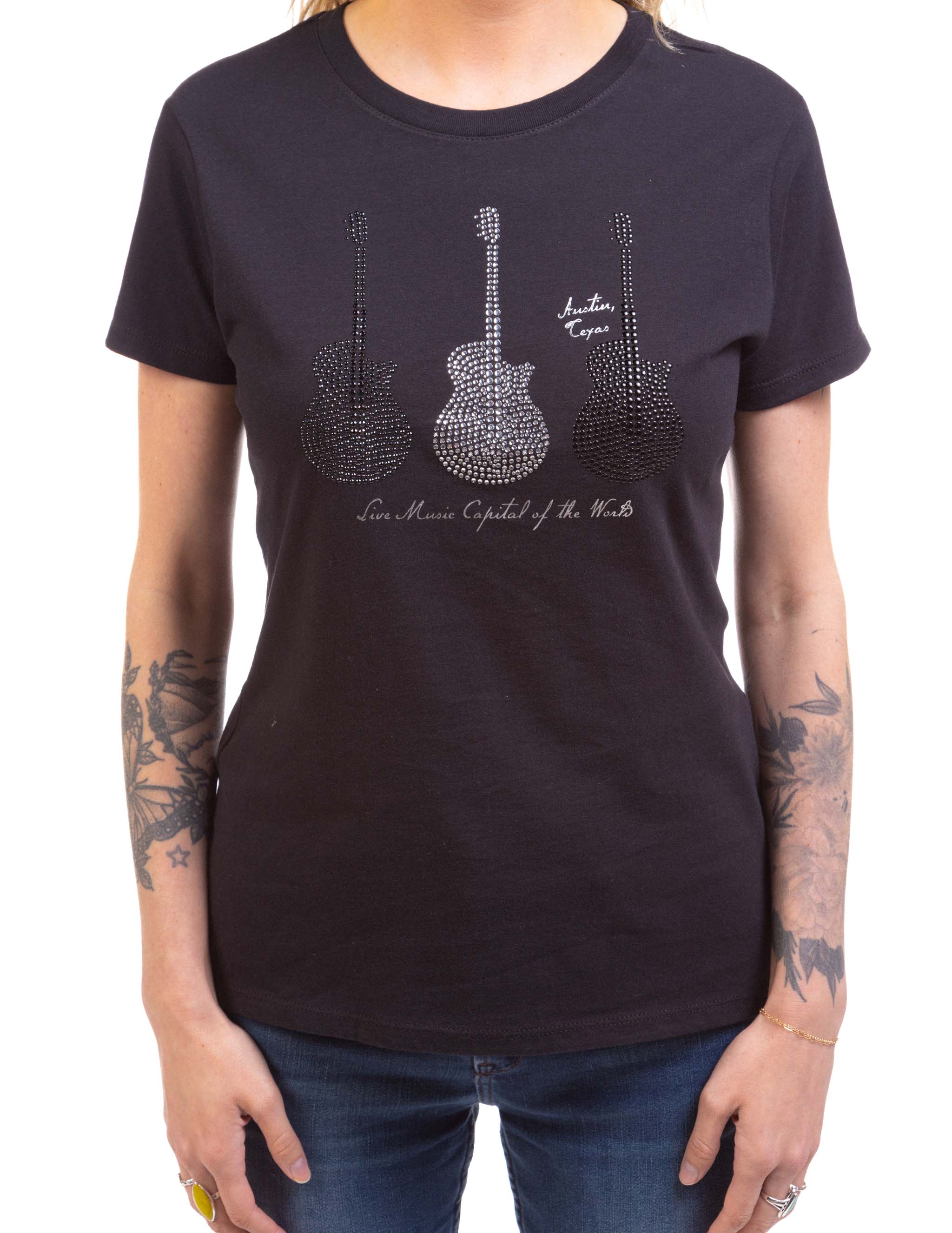 ACL Live Rhinestone Guitar Trio T-Shirt